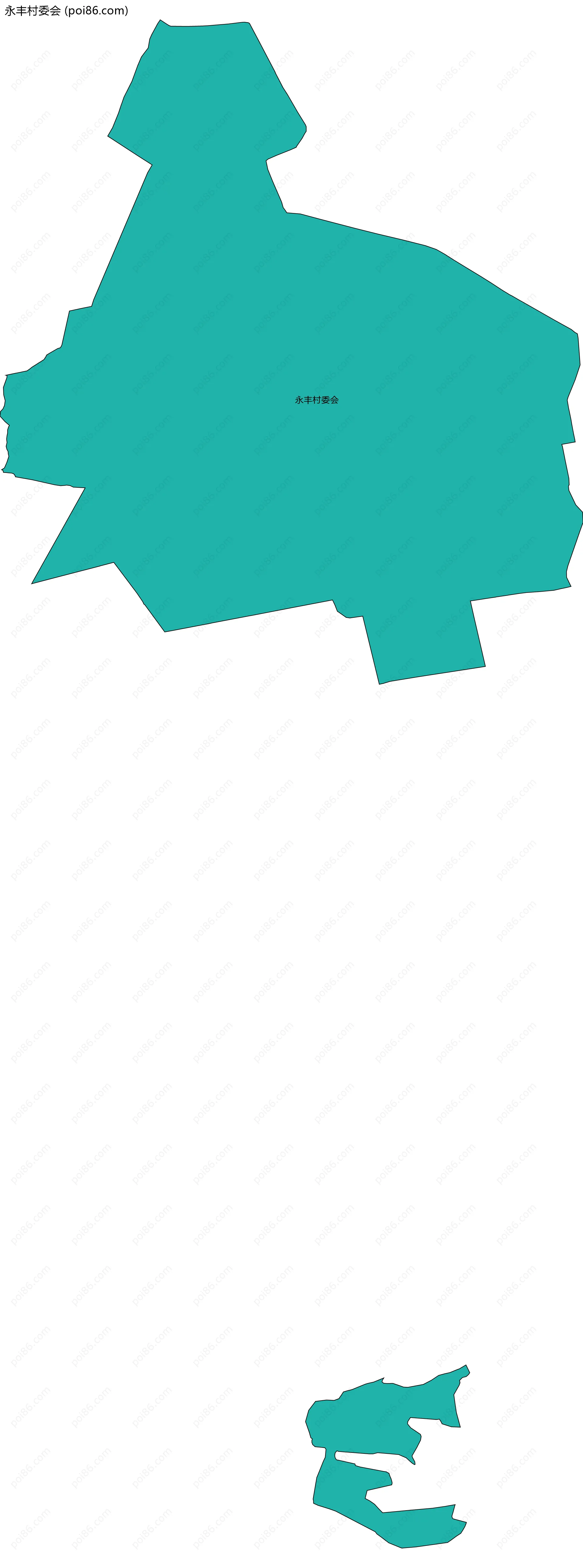 永丰村委会边界地图