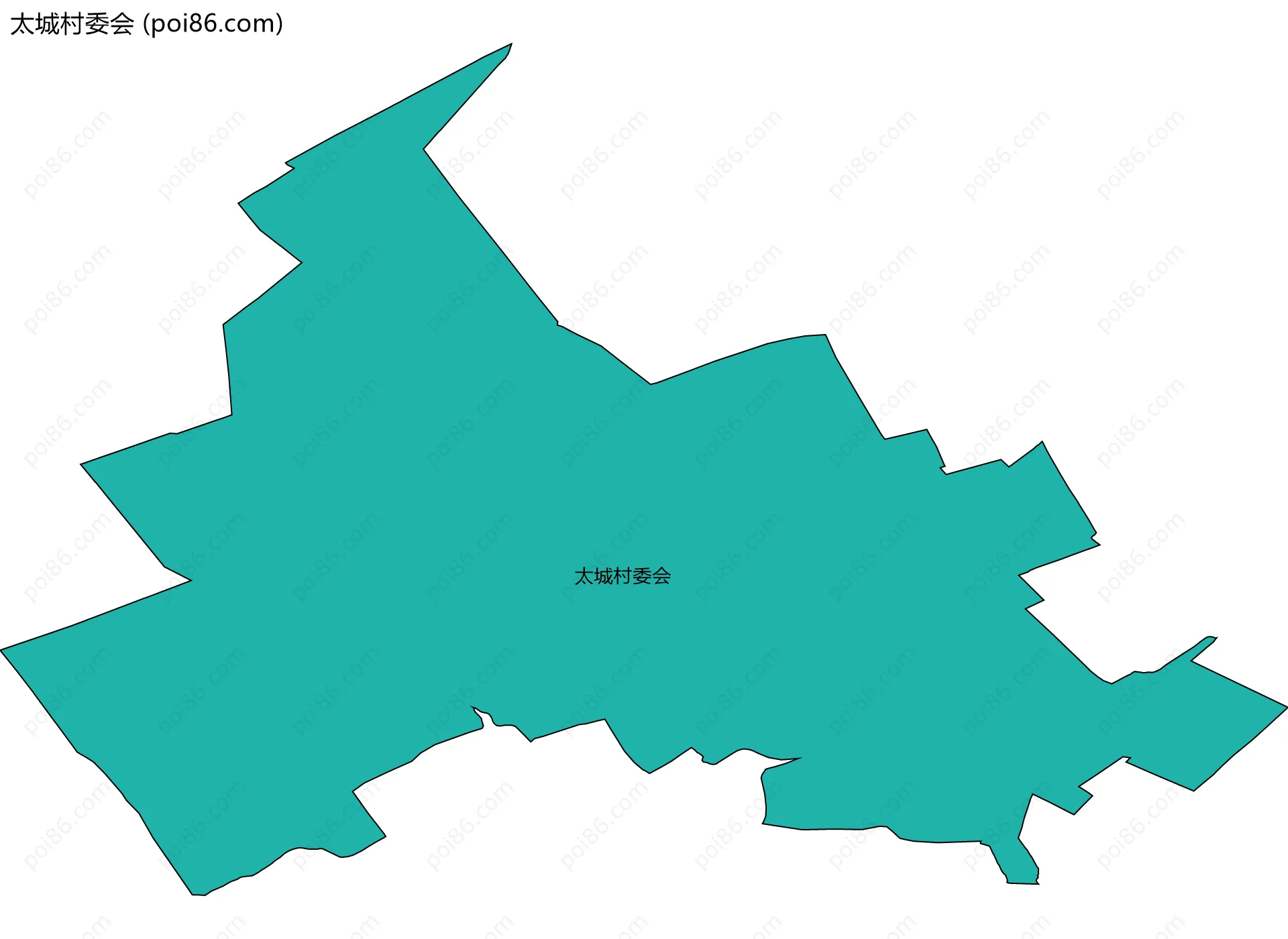 太城村委会边界地图