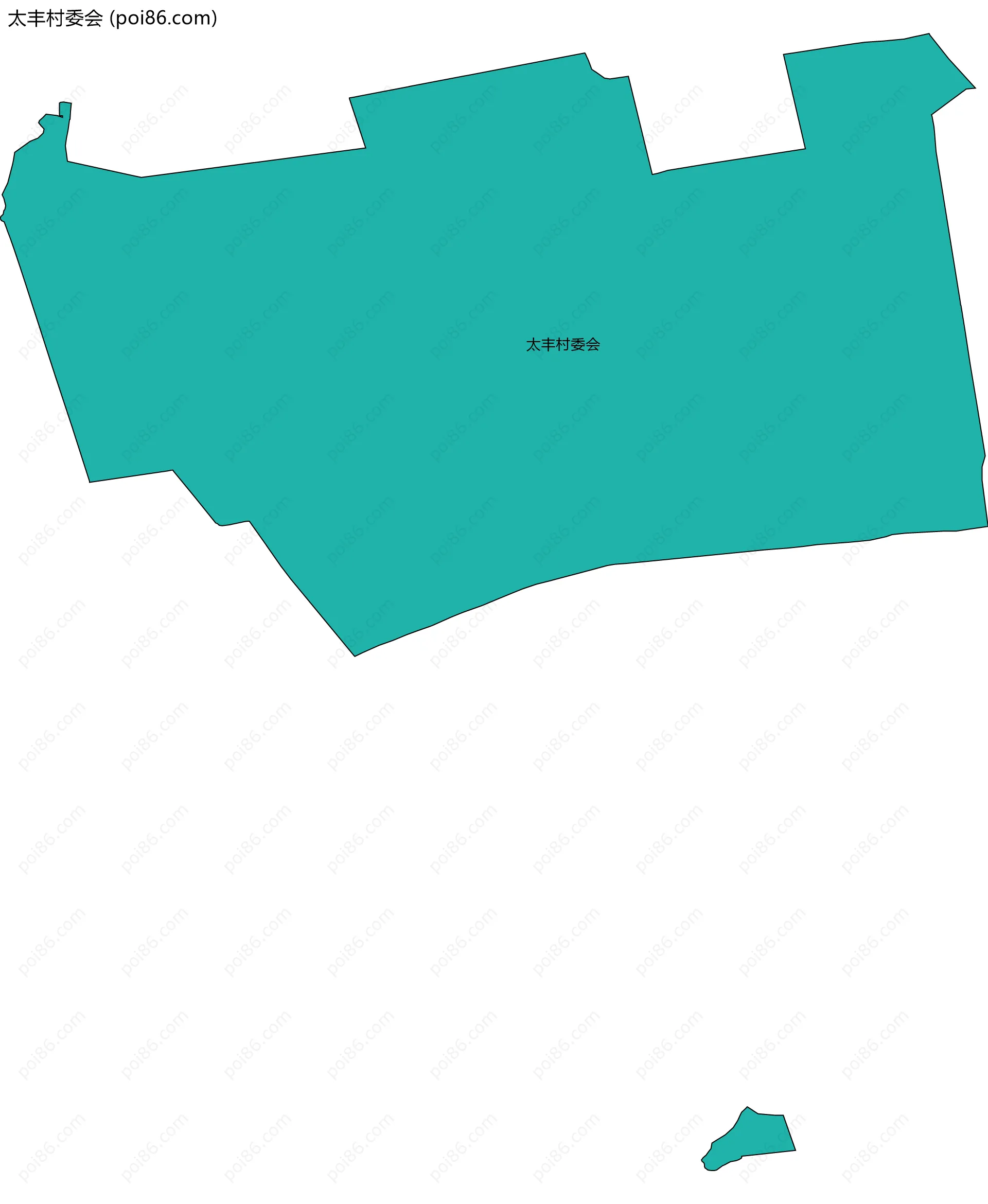 太丰村委会边界地图