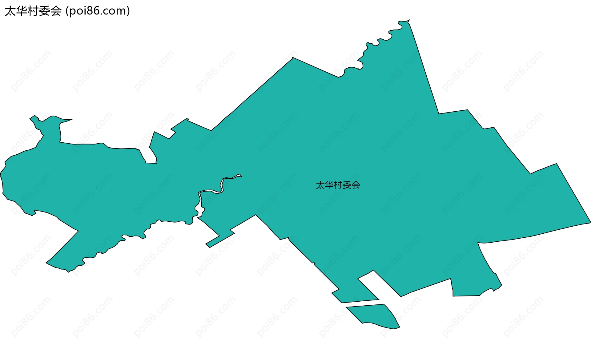 太华村委会边界地图