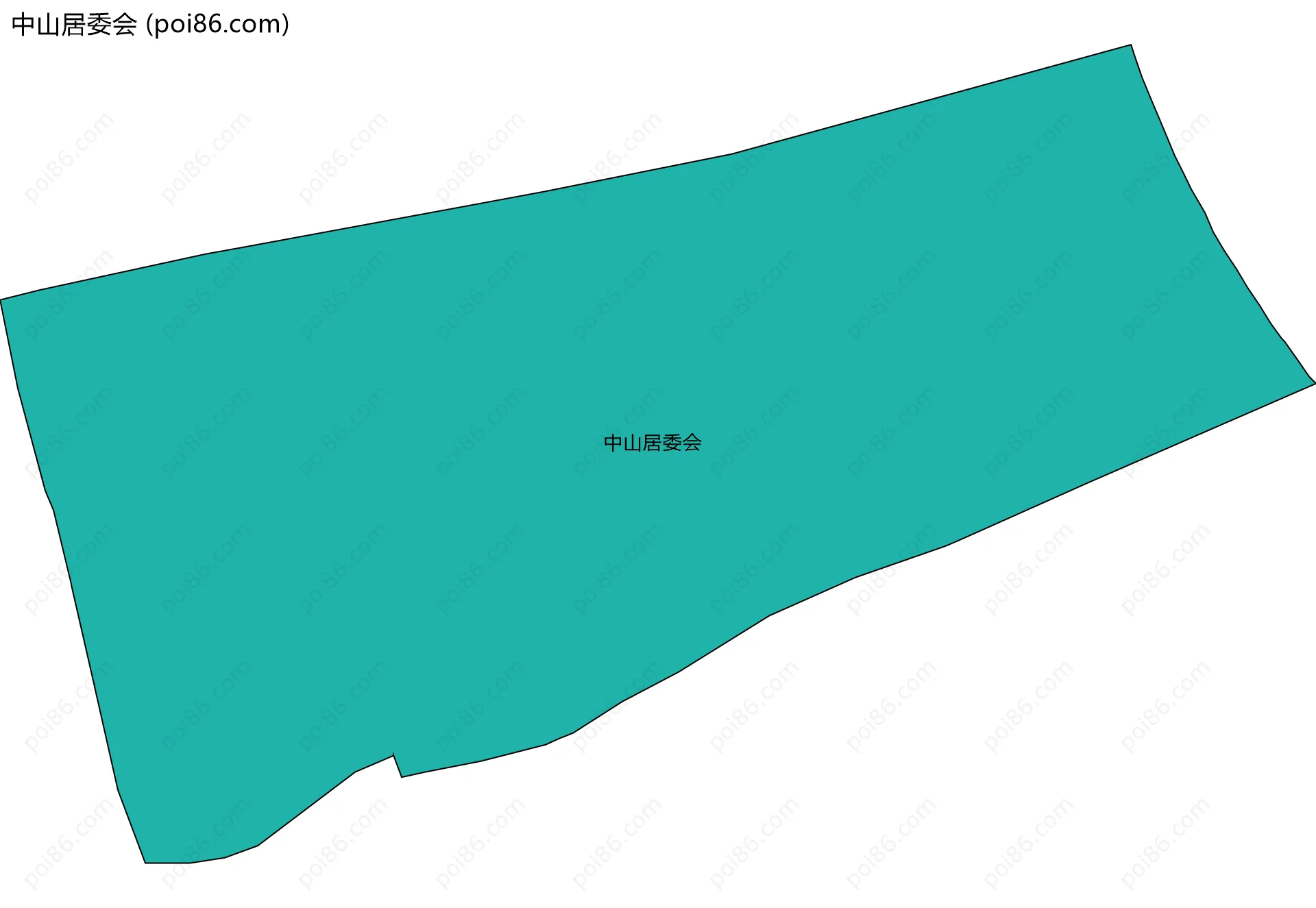 中山居委会边界地图