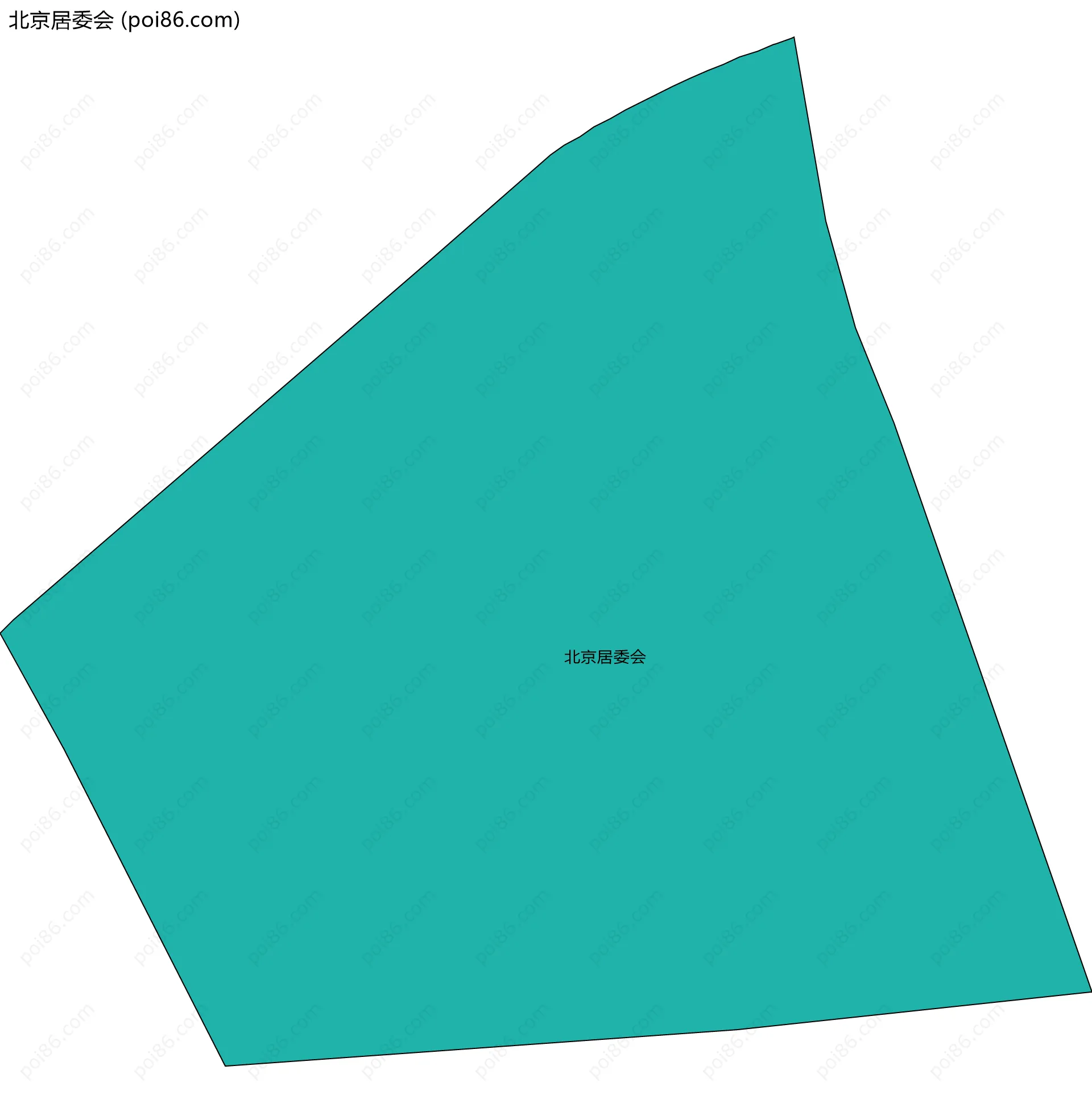 北京居委会边界地图
