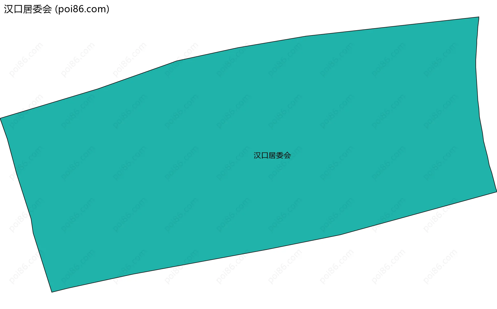 汉口居委会边界地图