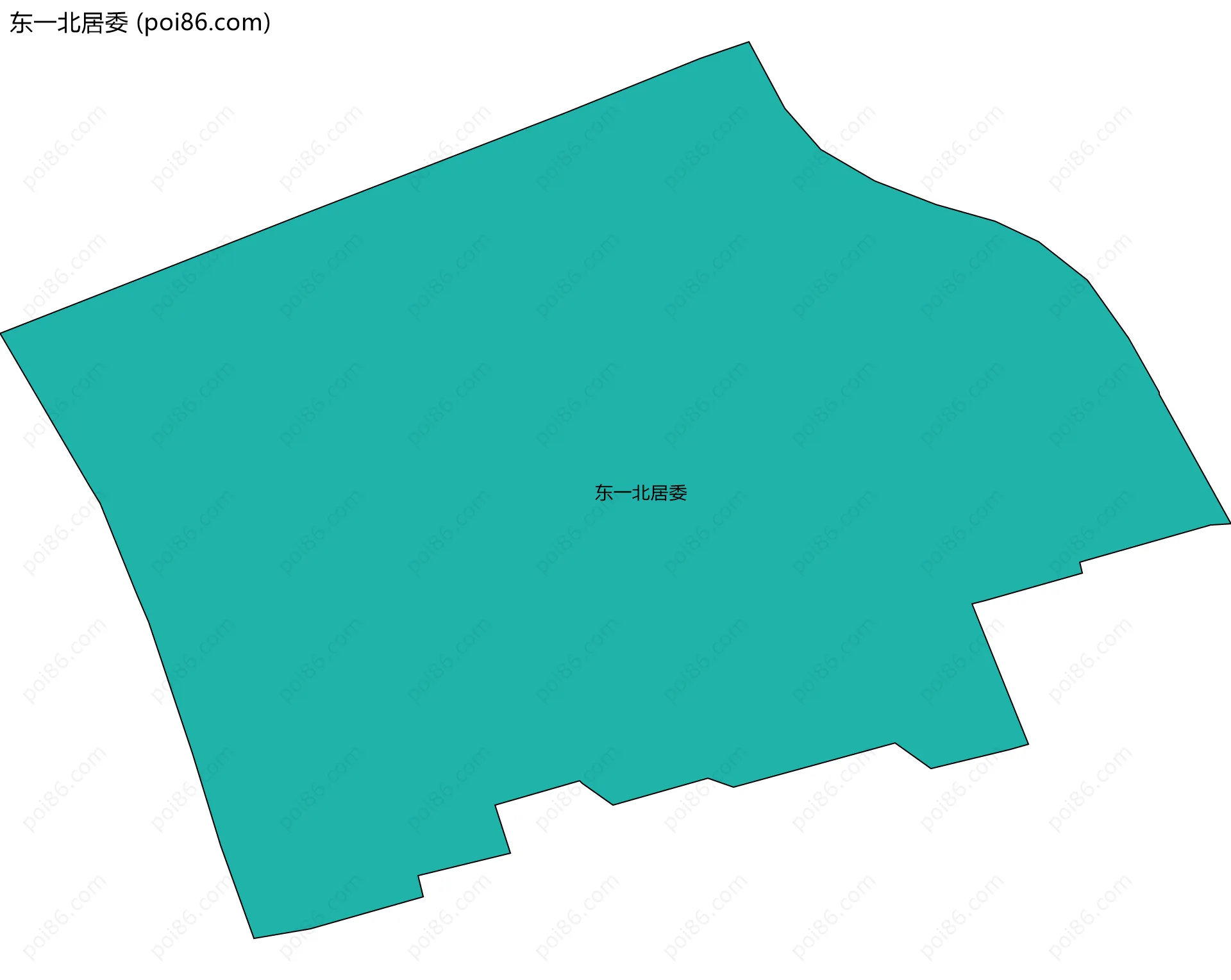 东一北居委边界地图