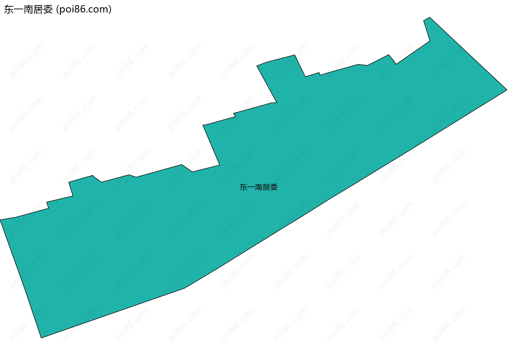 东一南居委边界地图