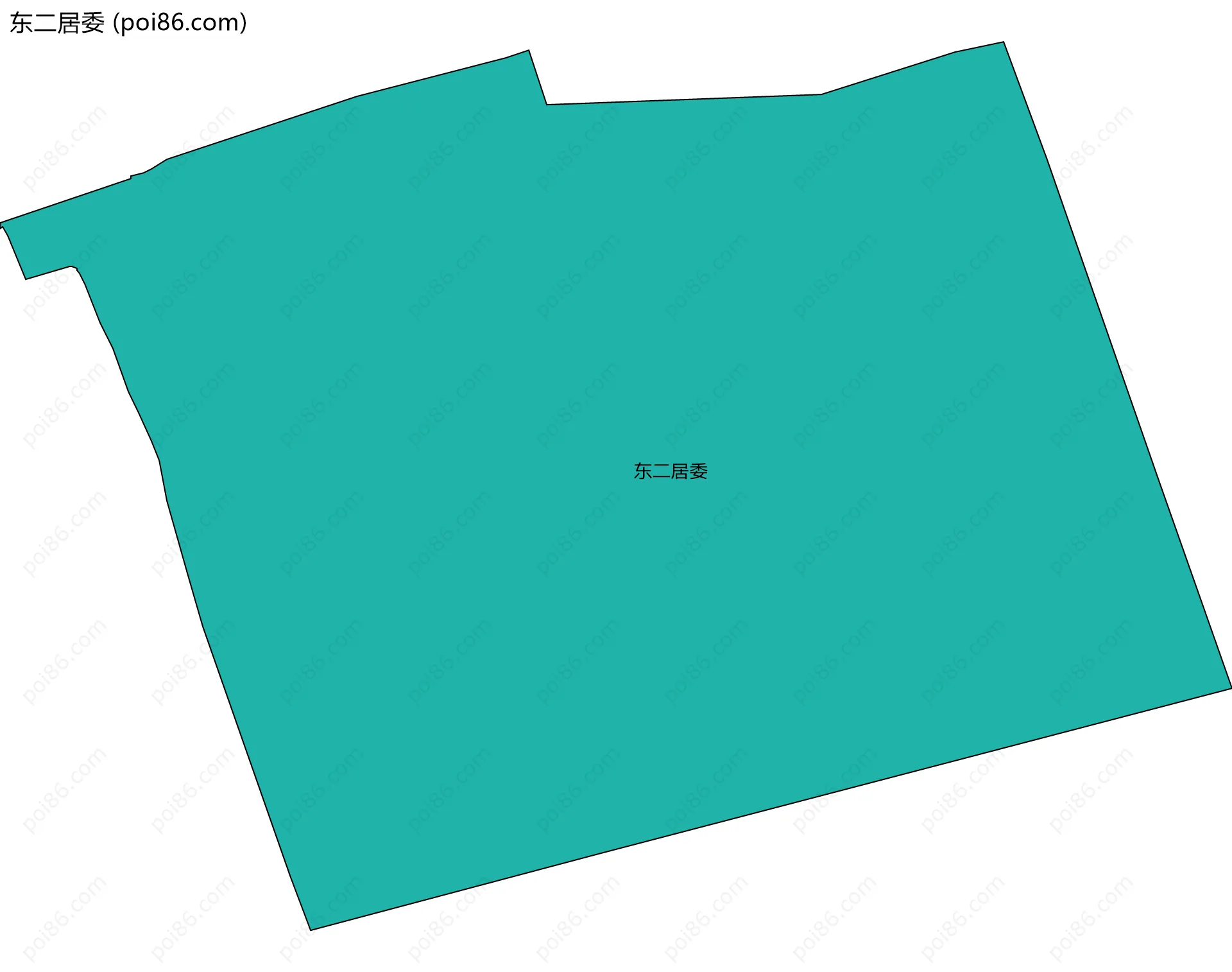 东二居委边界地图