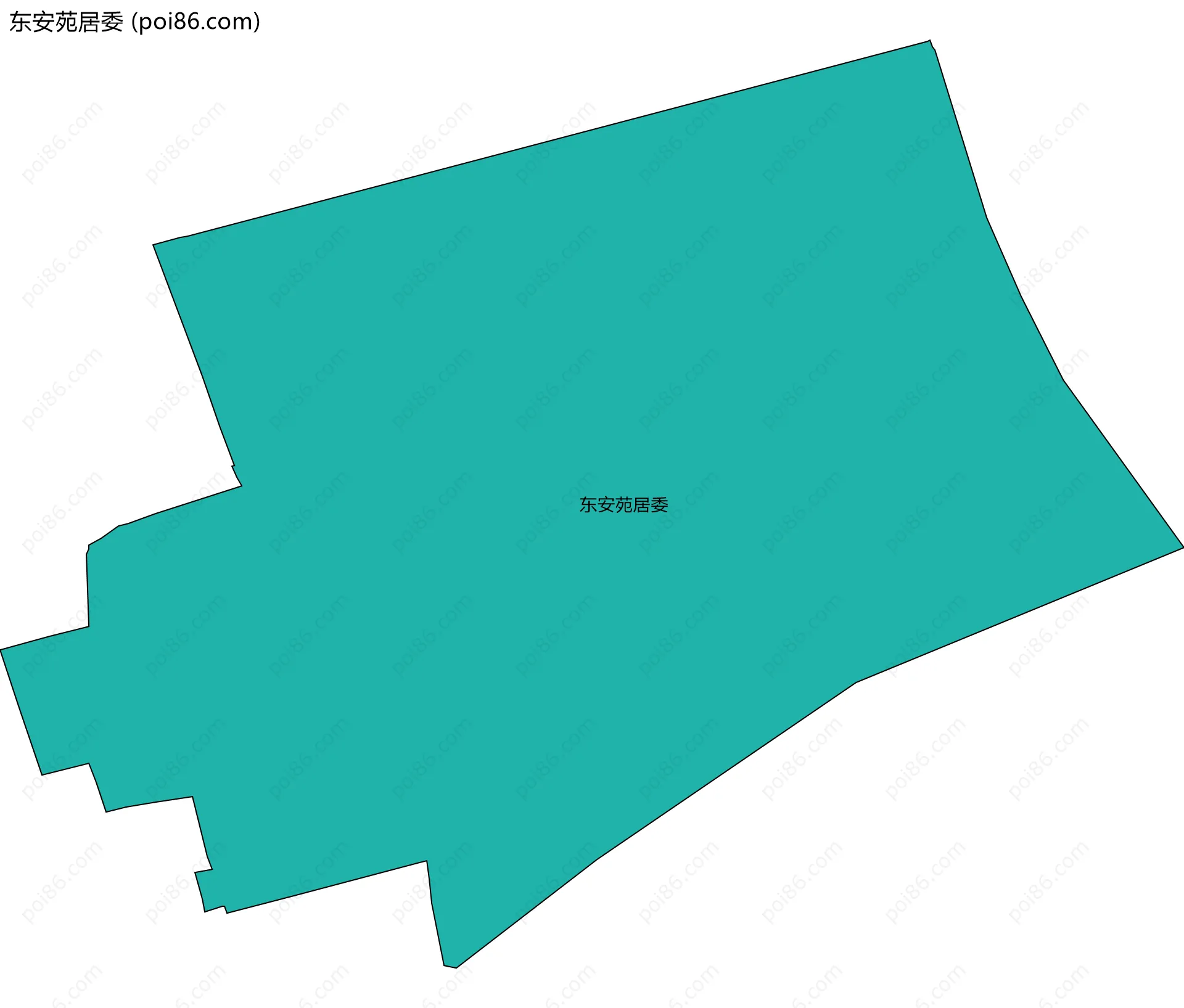 东安苑居委边界地图