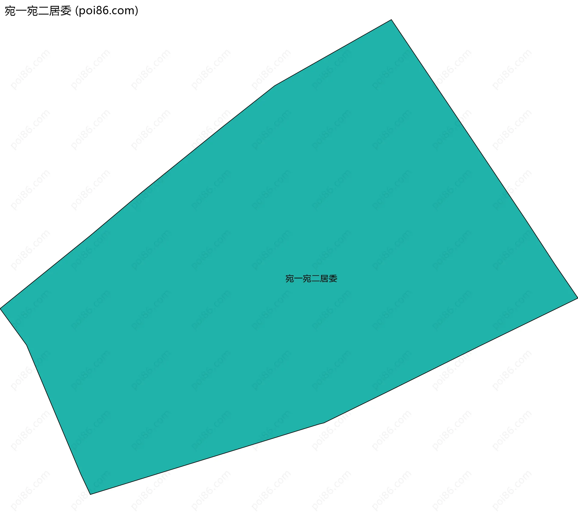 宛一宛二居委边界地图