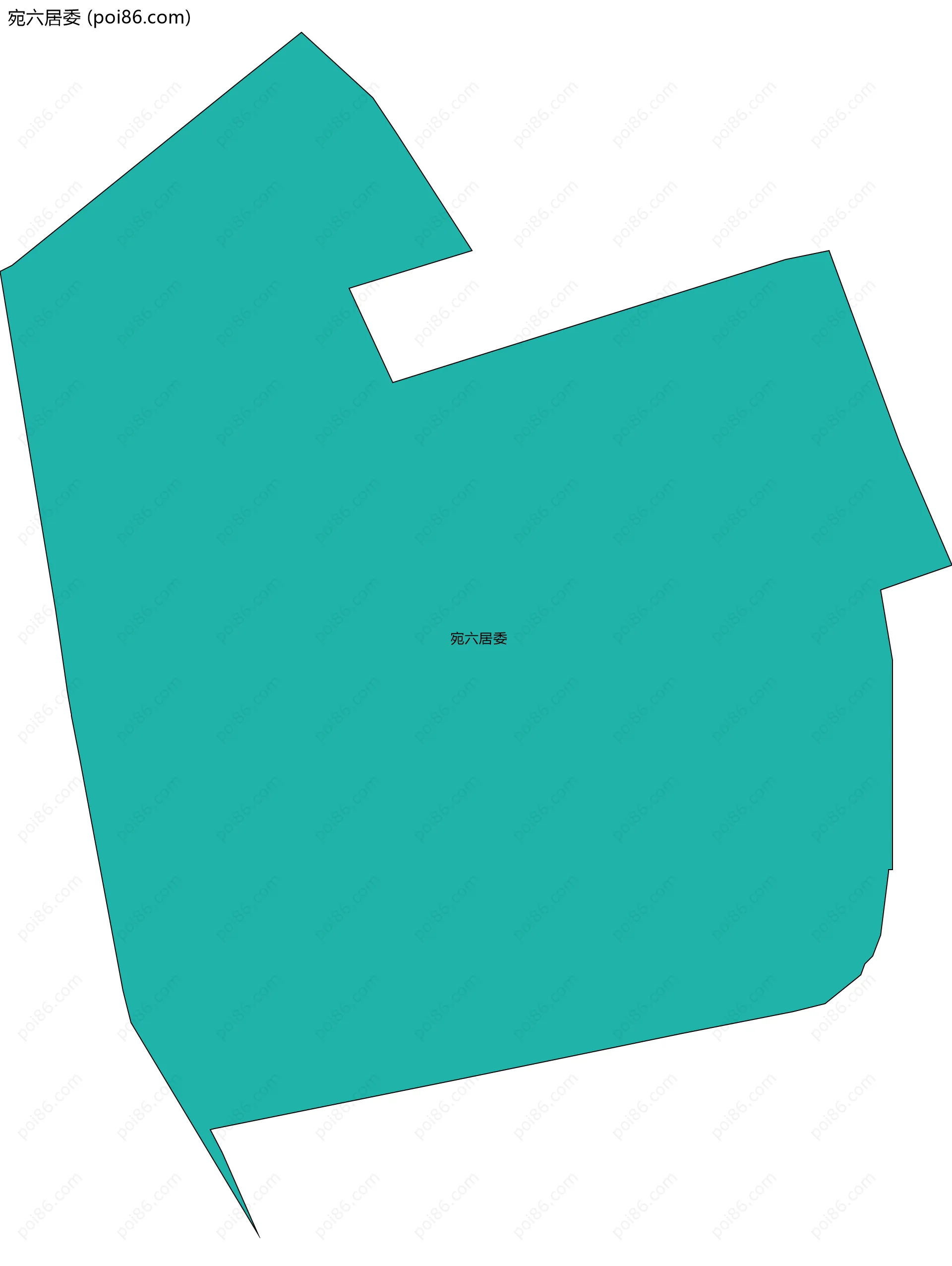 宛六居委边界地图