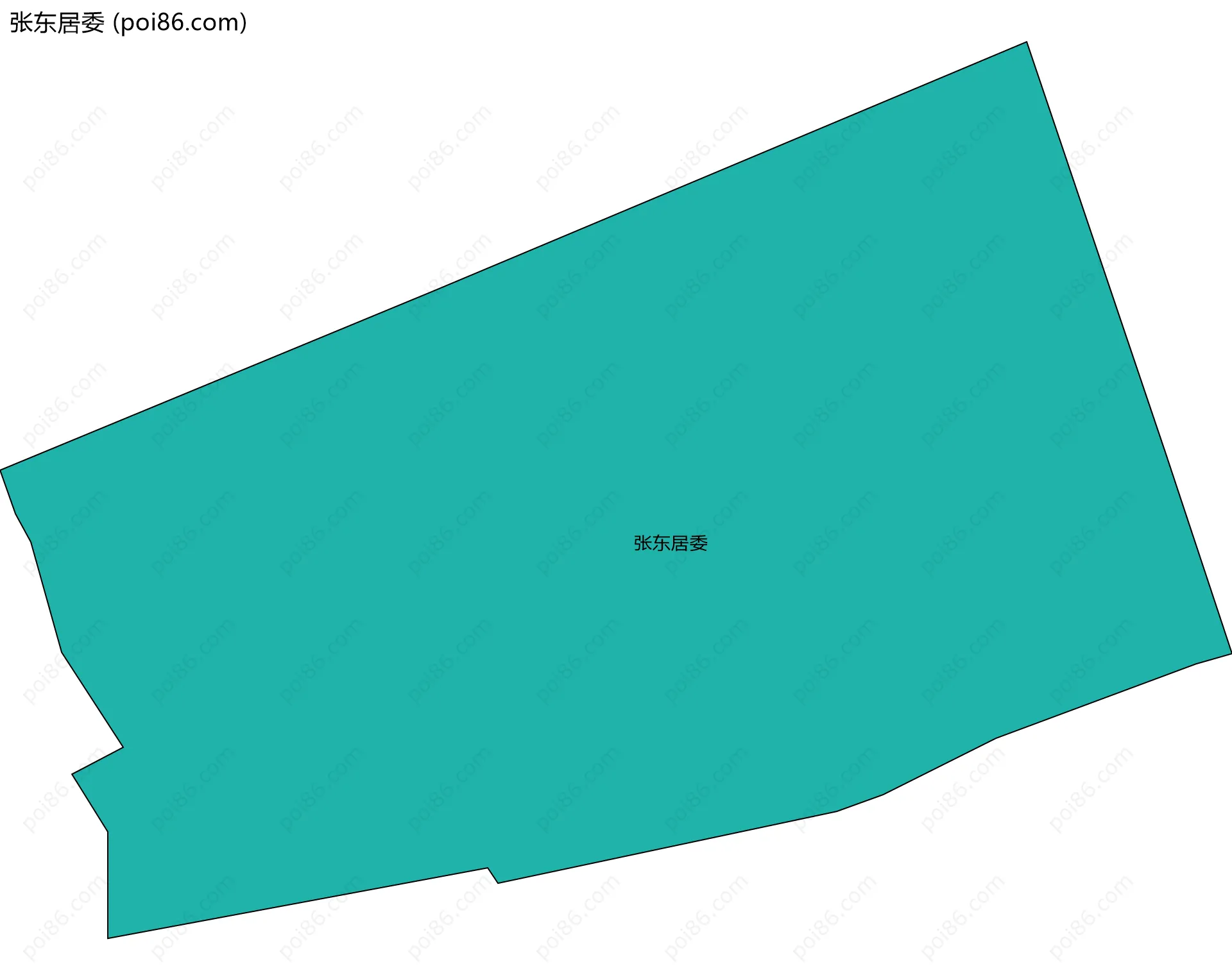 张东居委边界地图