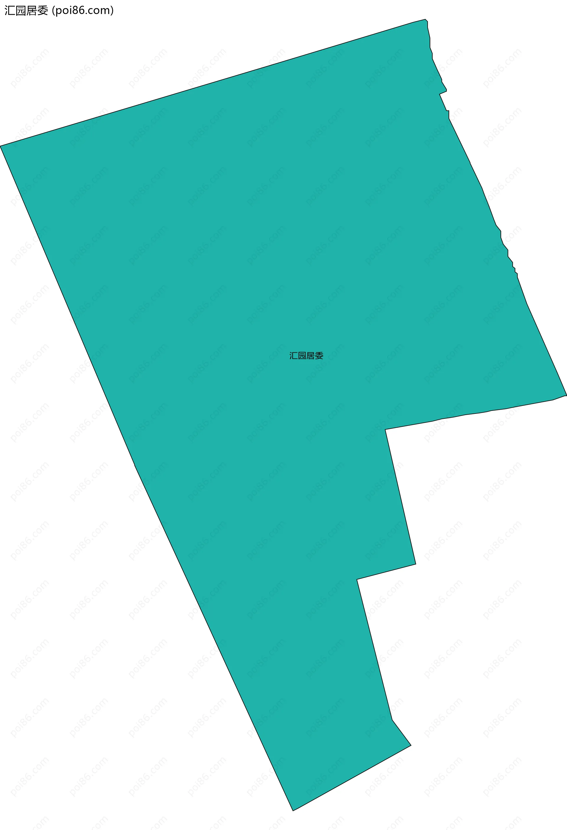 汇园居委边界地图