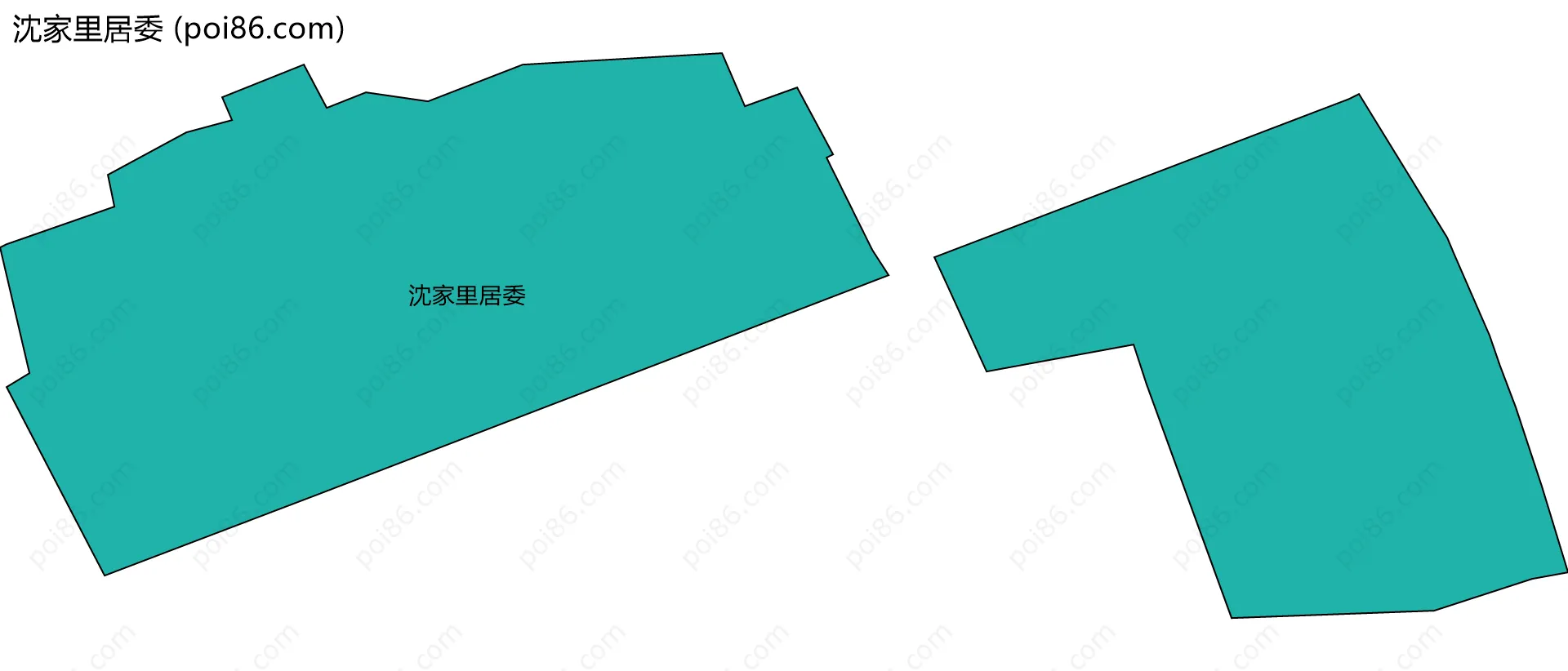 沈家里居委边界地图