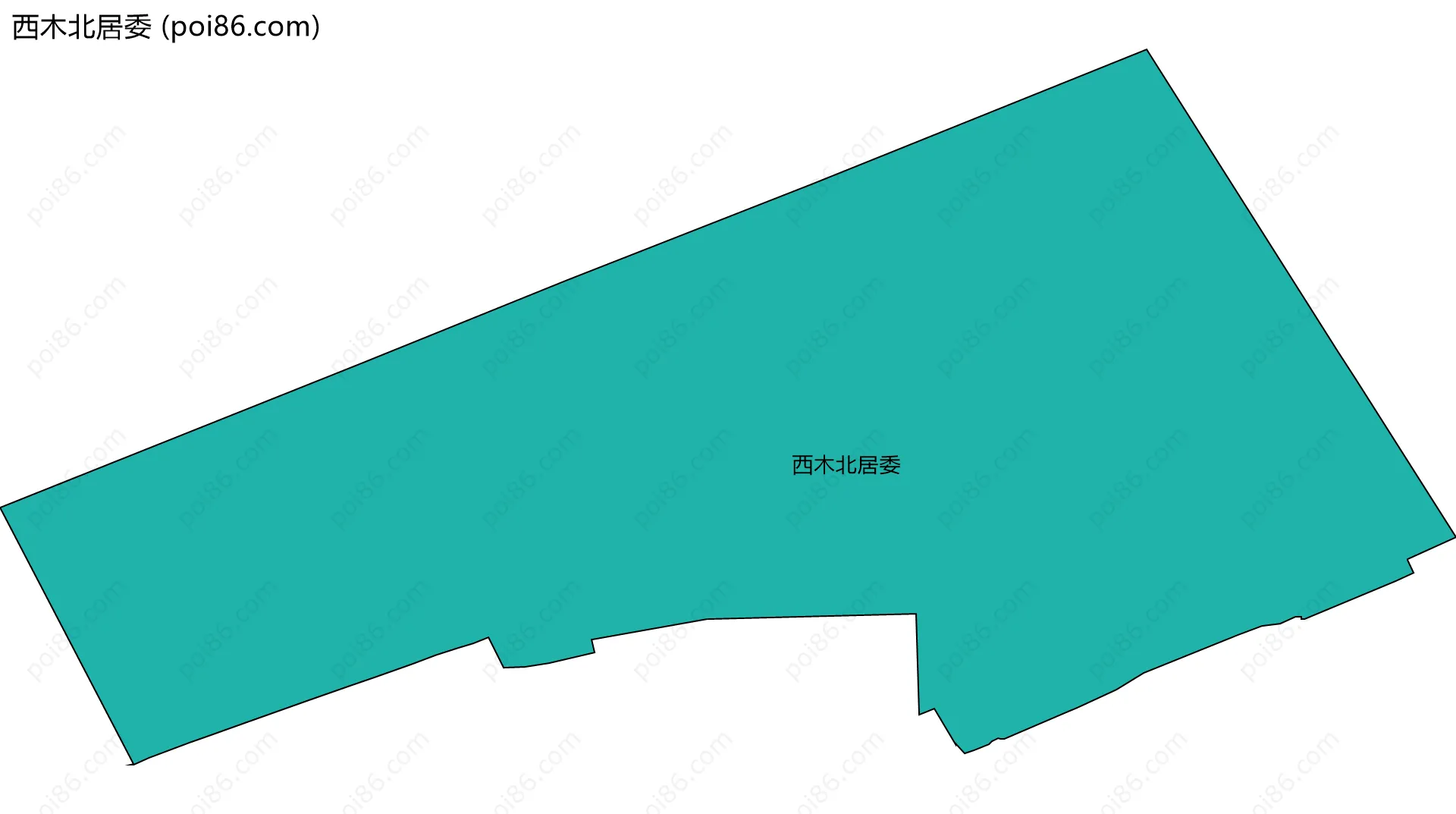 西木北居委边界地图