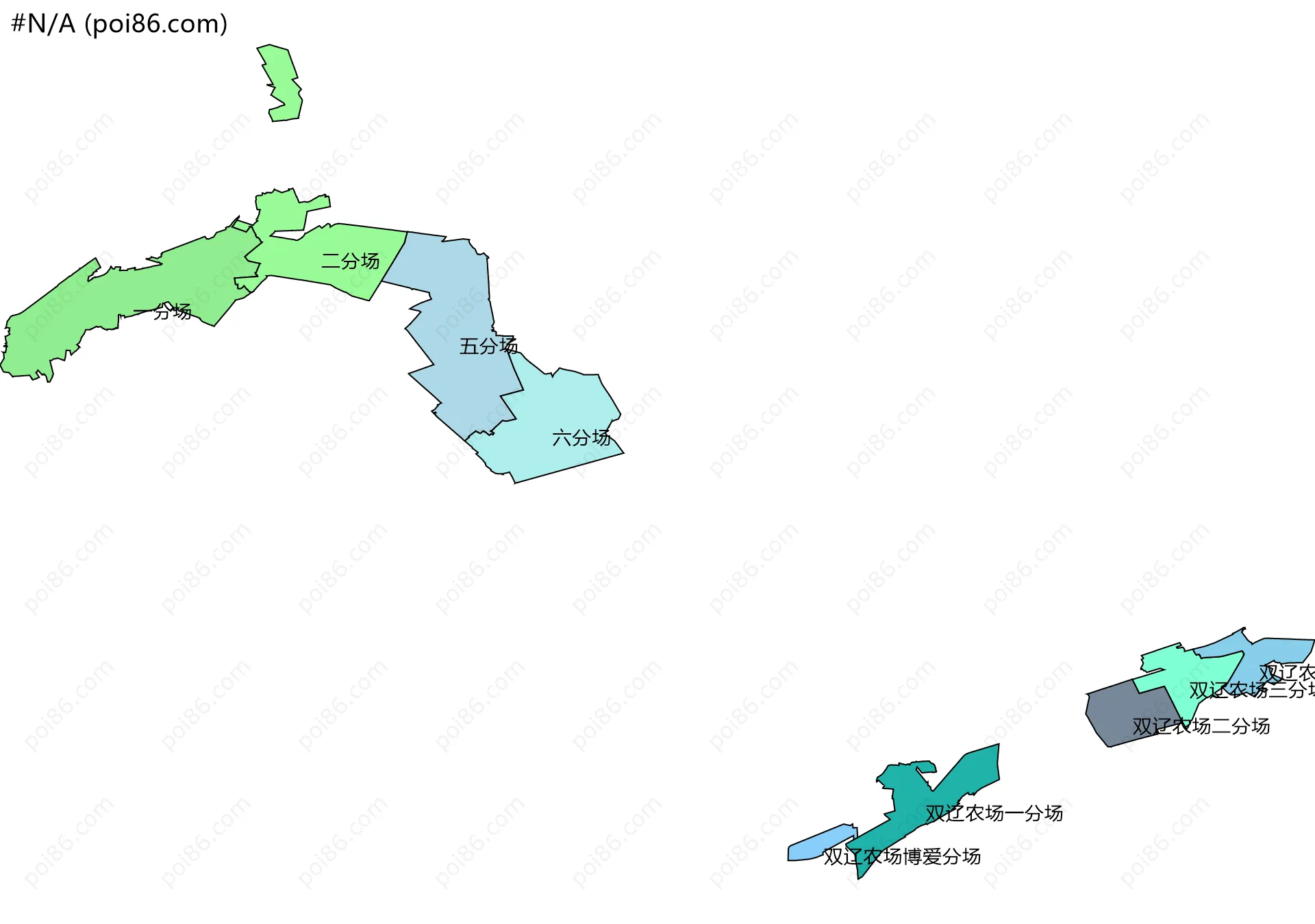 #N/A边界地图(五级行政区划)