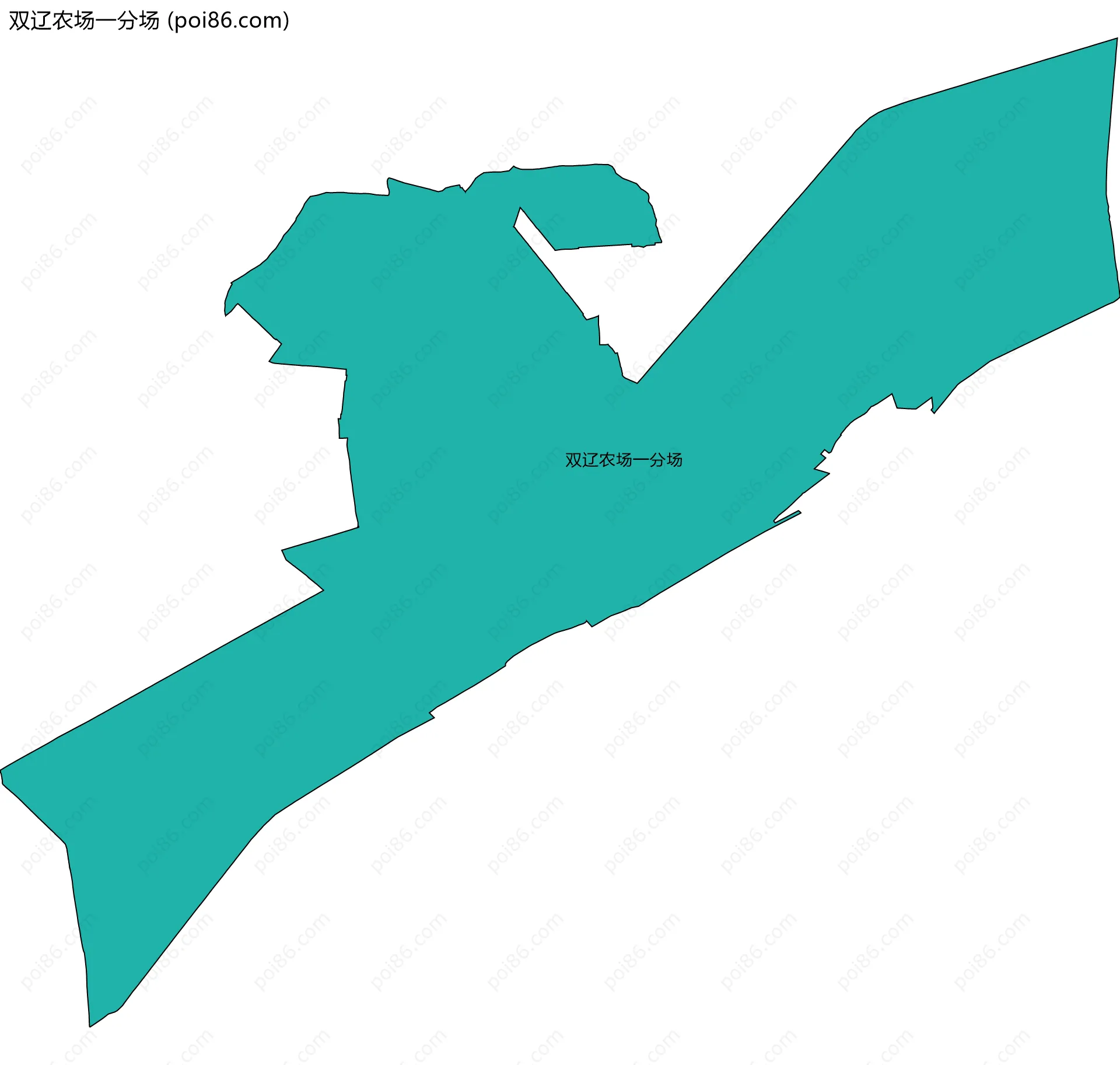 双辽农场一分场边界地图