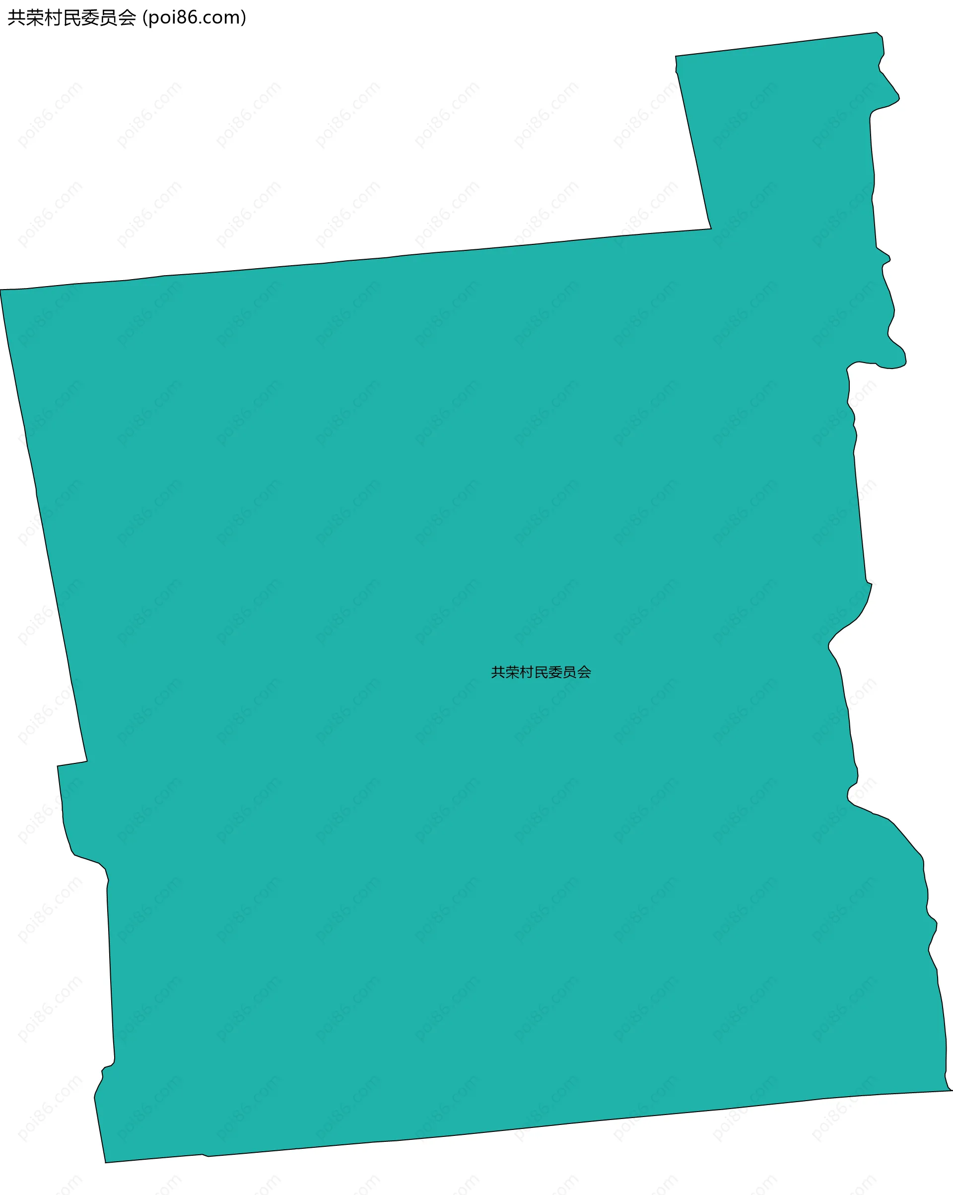 共荣村民委员会边界地图