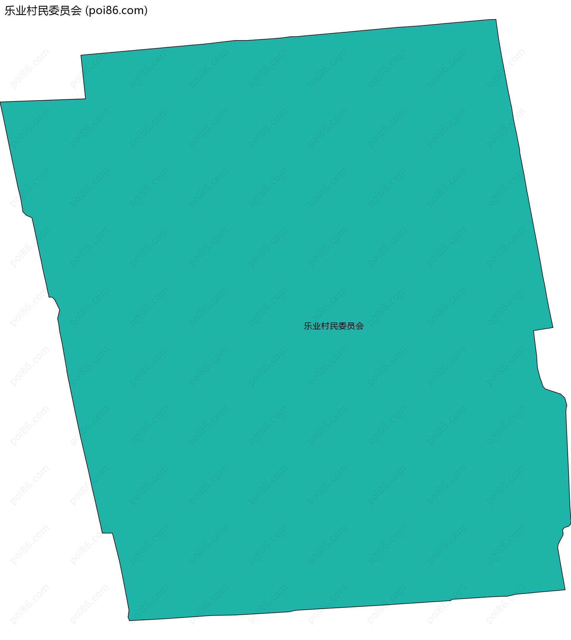 乐业村民委员会边界地图