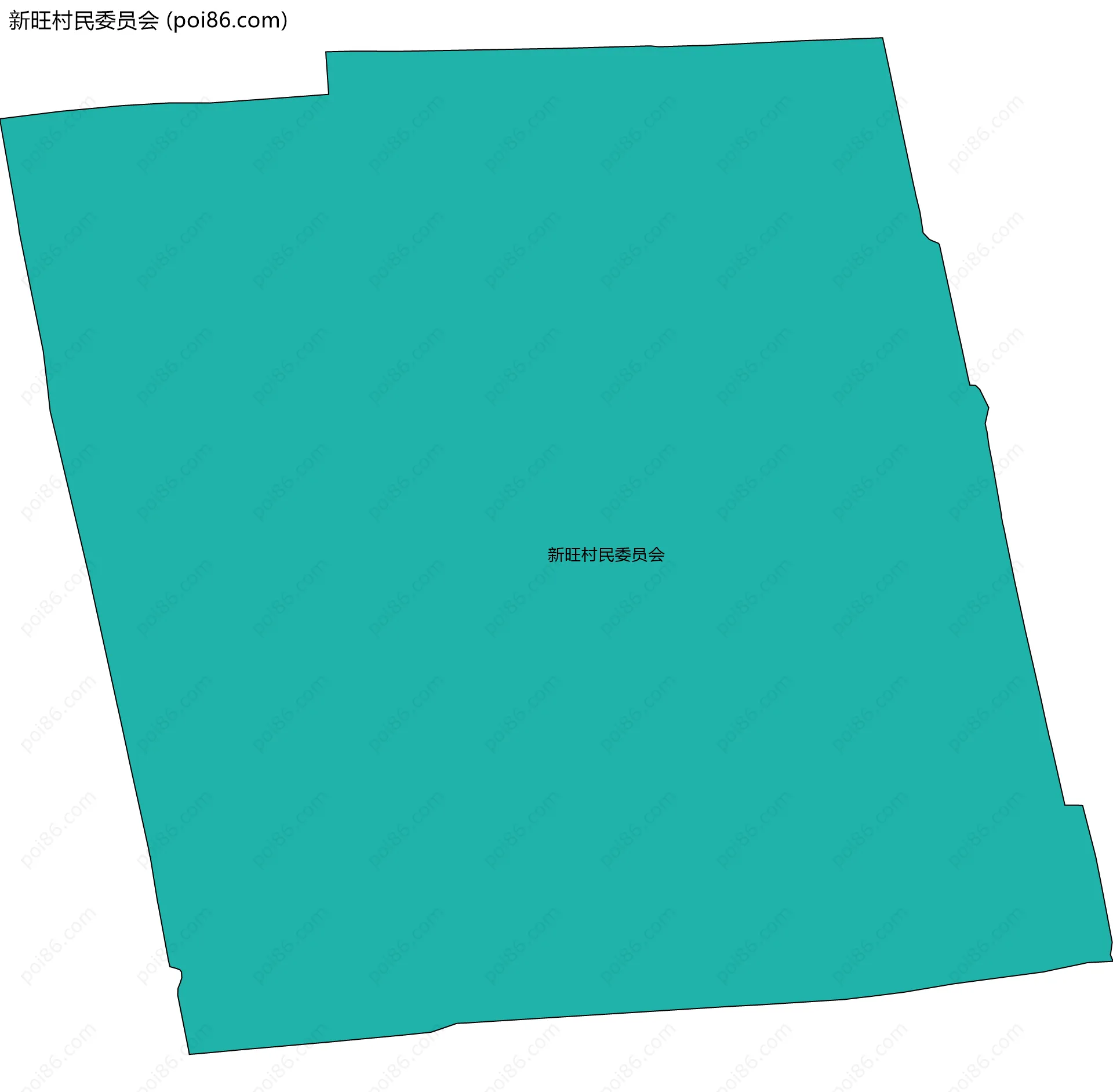 新旺村民委员会边界地图