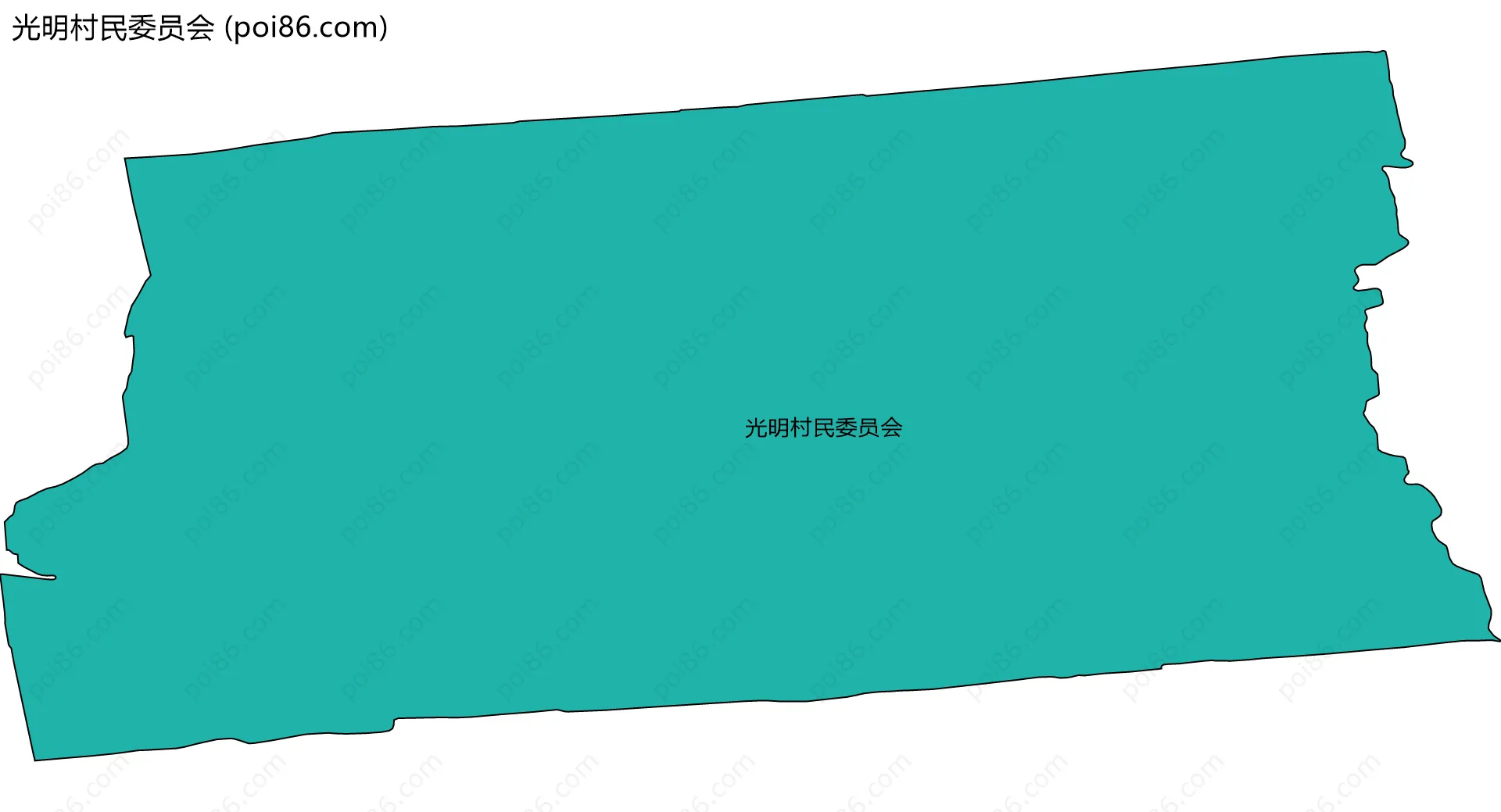 光明村民委员会边界地图