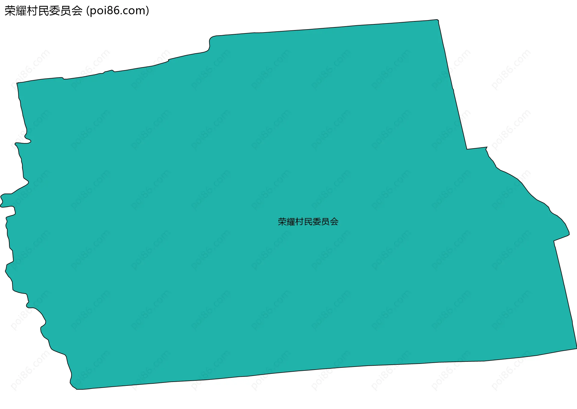 荣耀村民委员会边界地图