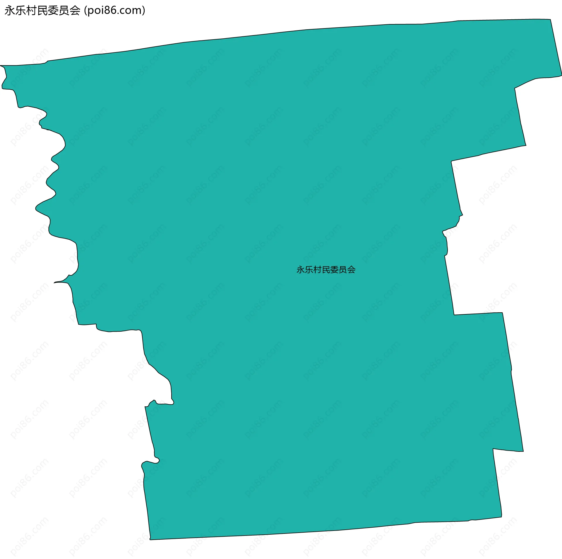 永乐村民委员会边界地图