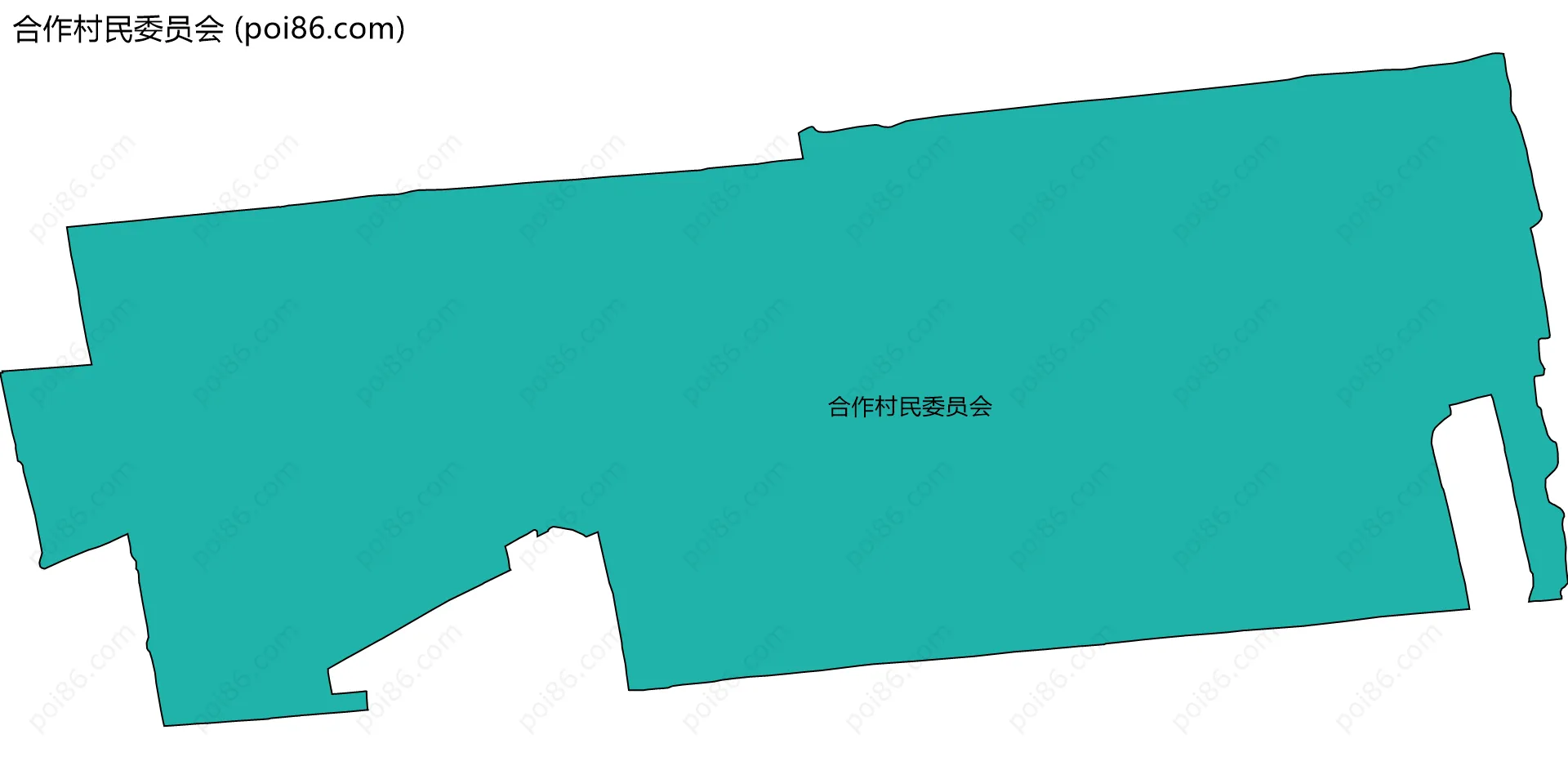 合作村民委员会边界地图