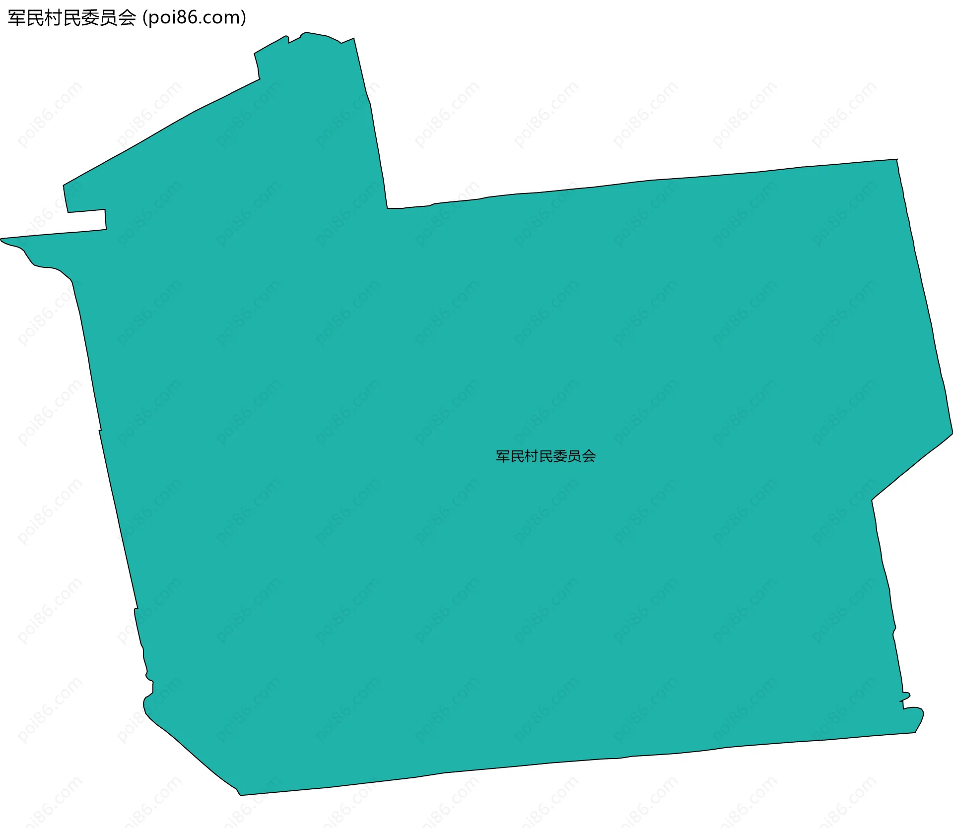 军民村民委员会边界地图
