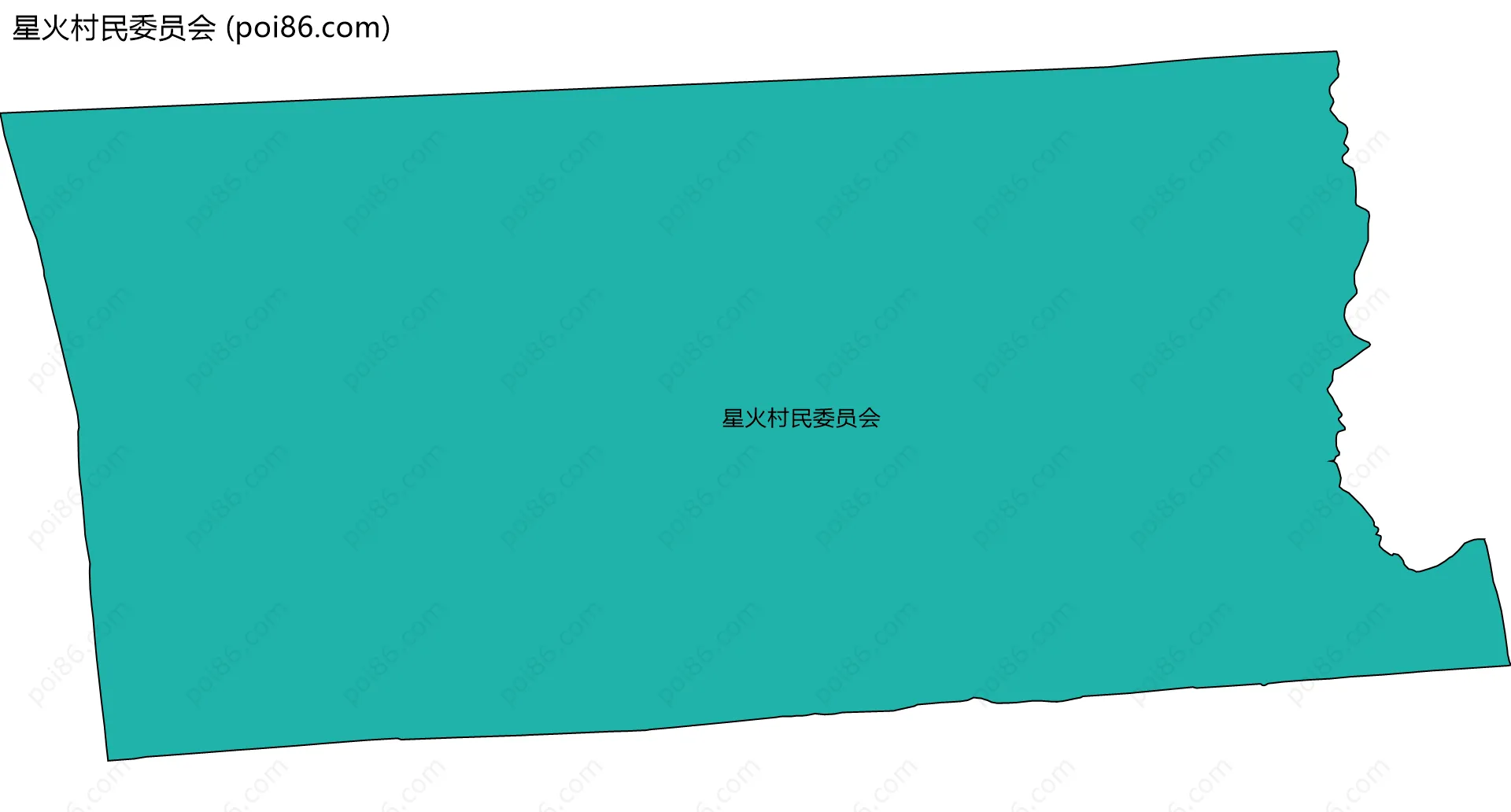 星火村民委员会边界地图