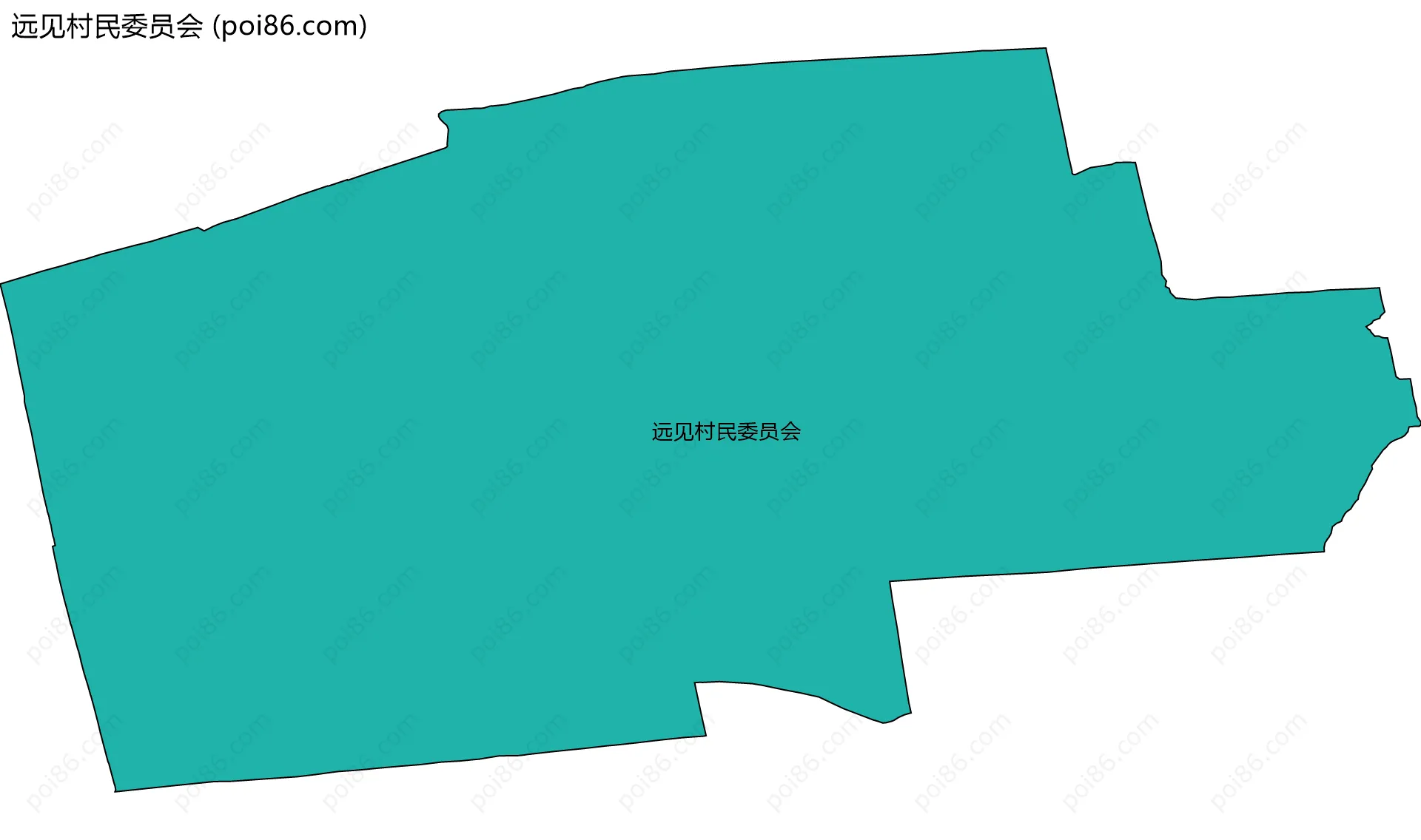 远见村民委员会边界地图