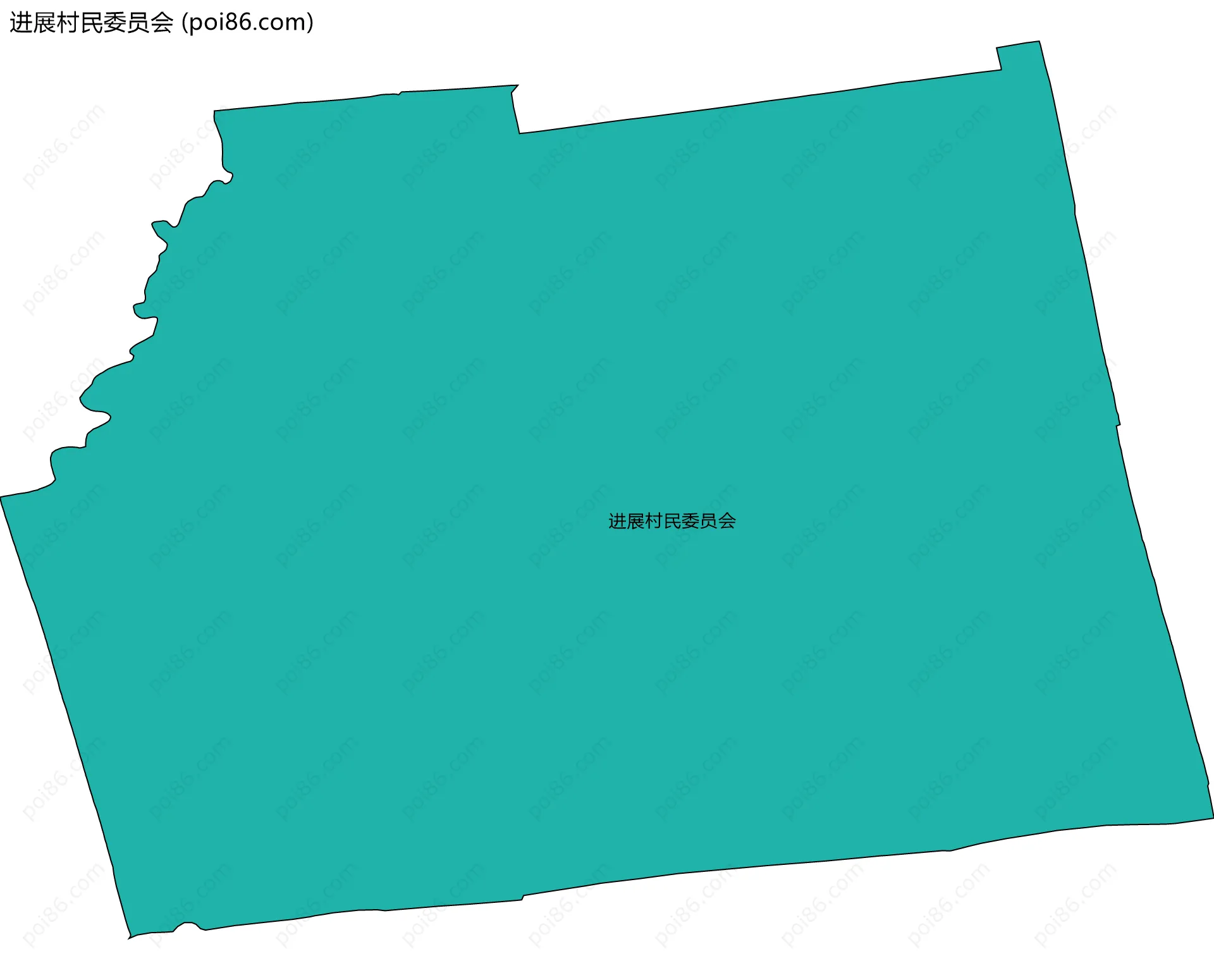 进展村民委员会边界地图