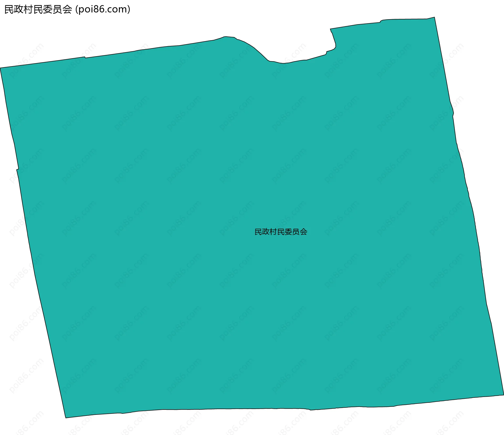 民政村民委员会边界地图