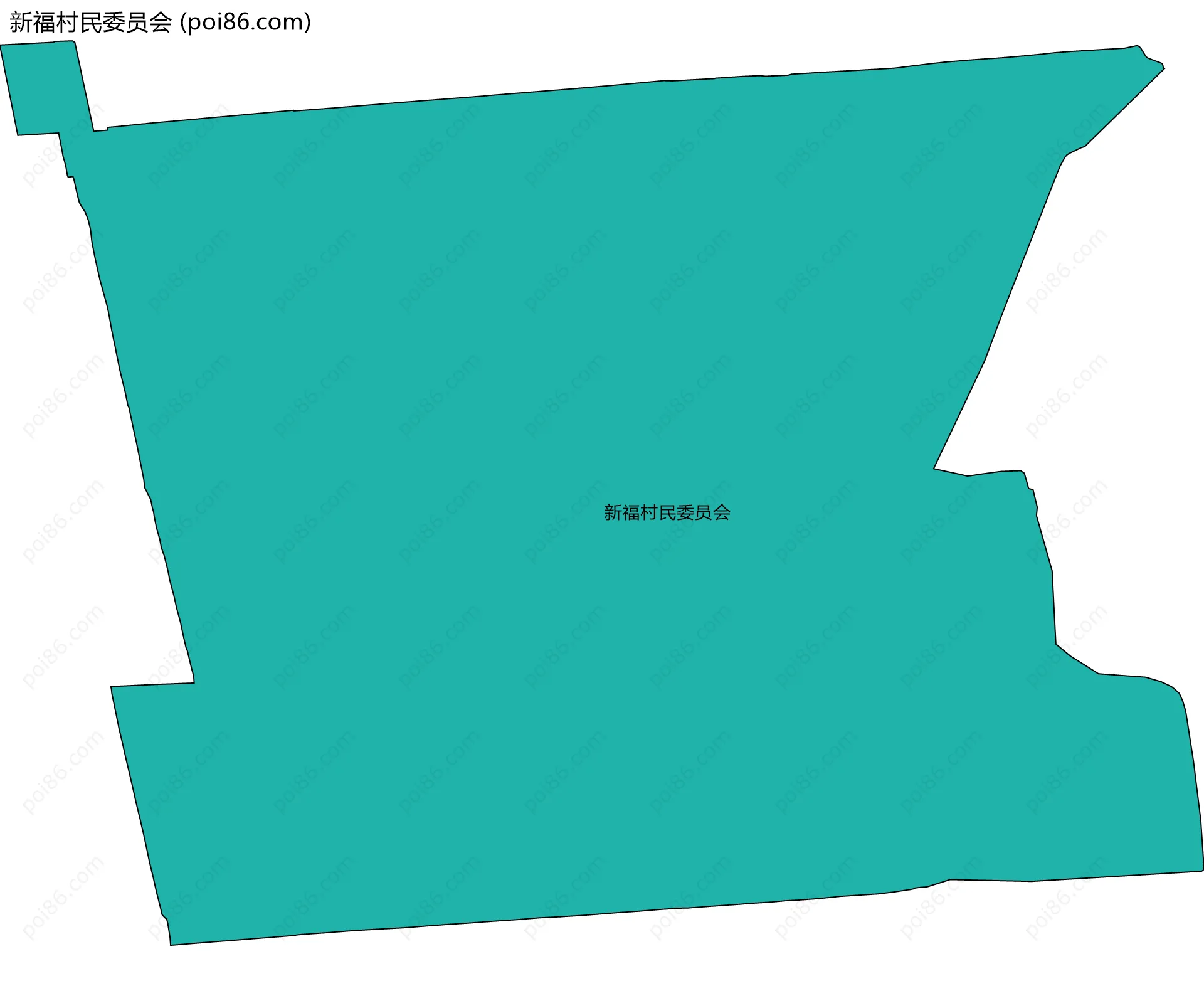 新福村民委员会边界地图