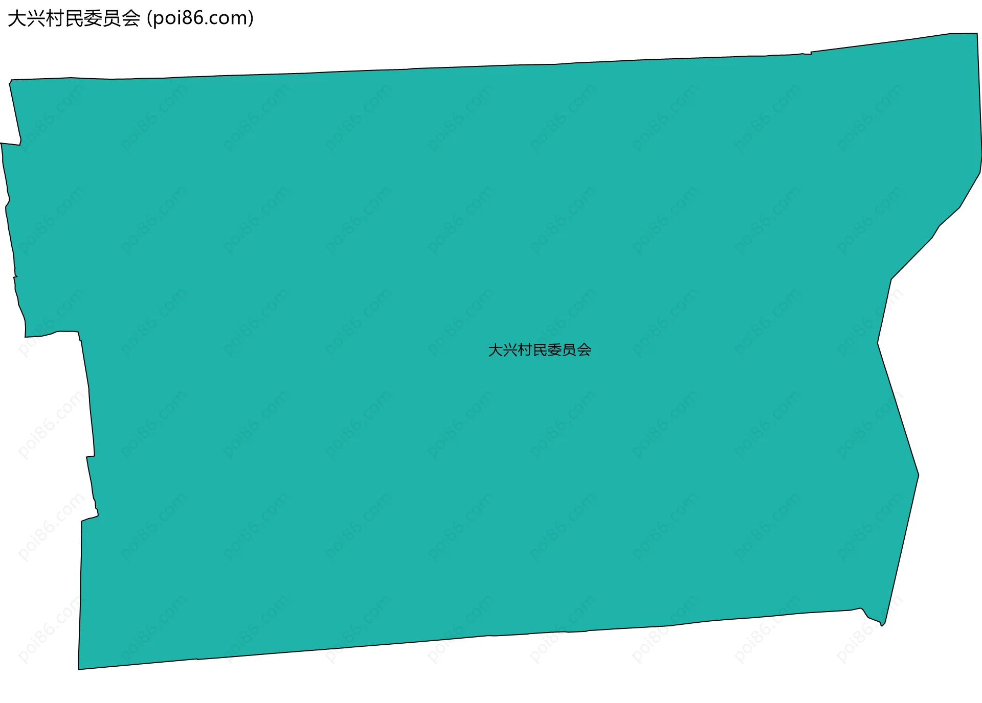 大兴村民委员会边界地图