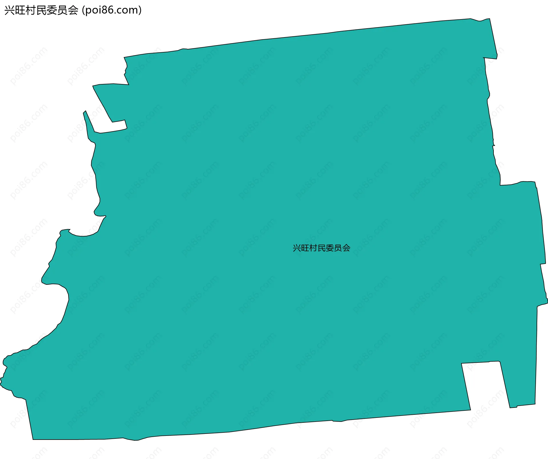 兴旺村民委员会边界地图