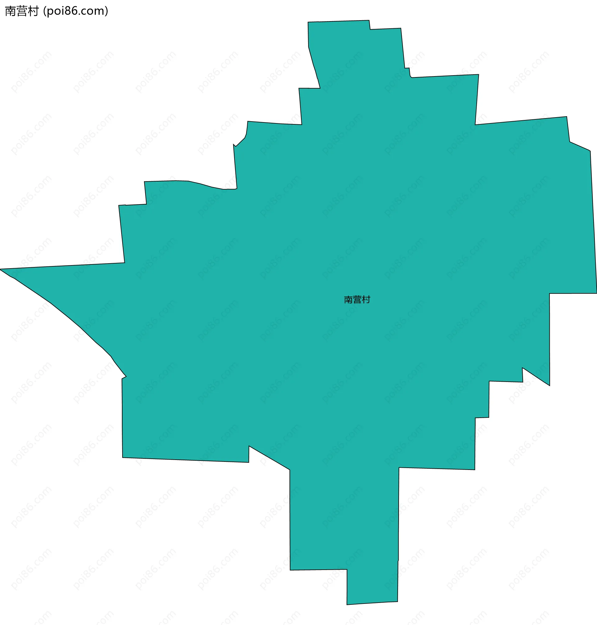 南营村边界地图