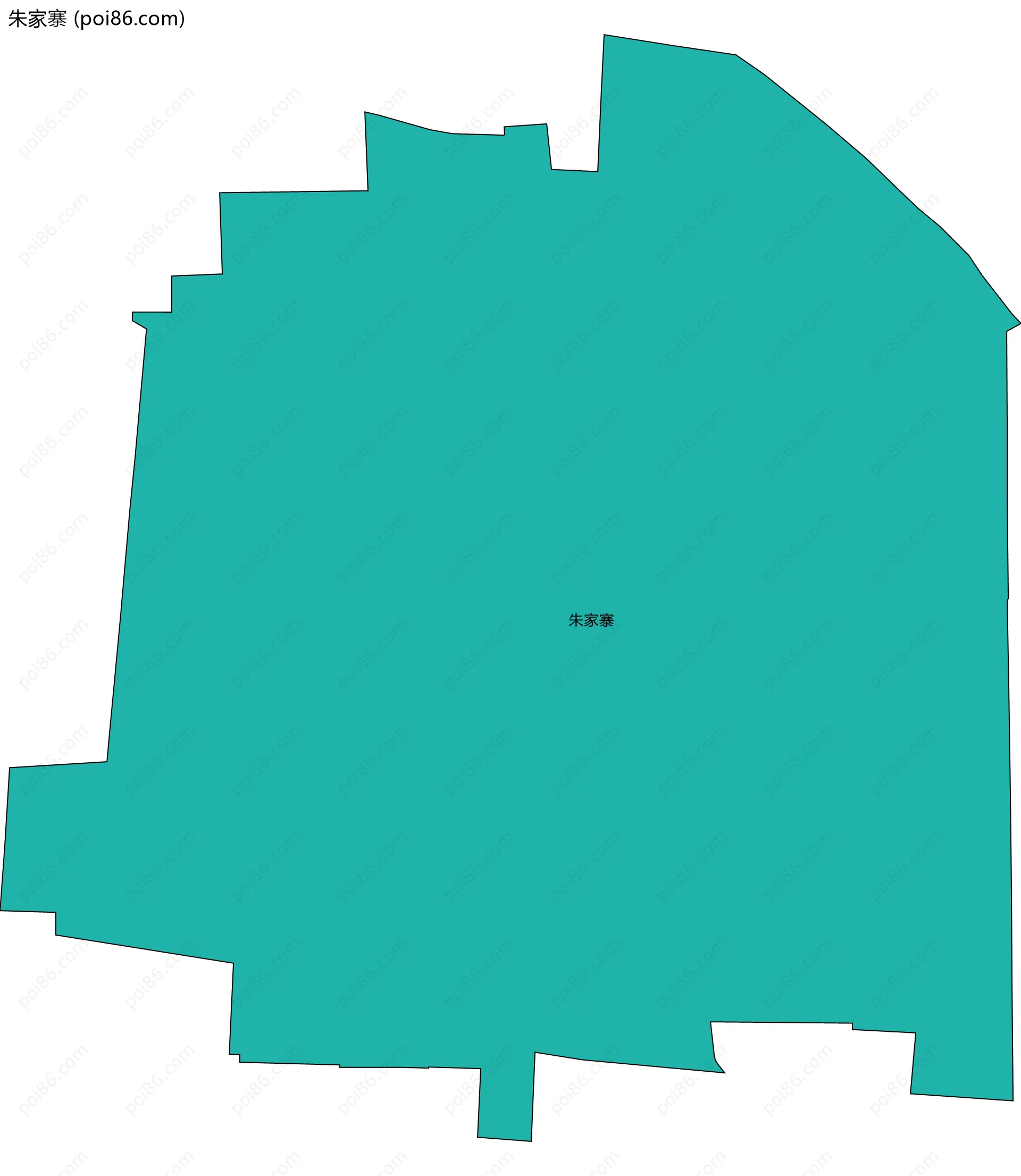 朱家寨边界地图