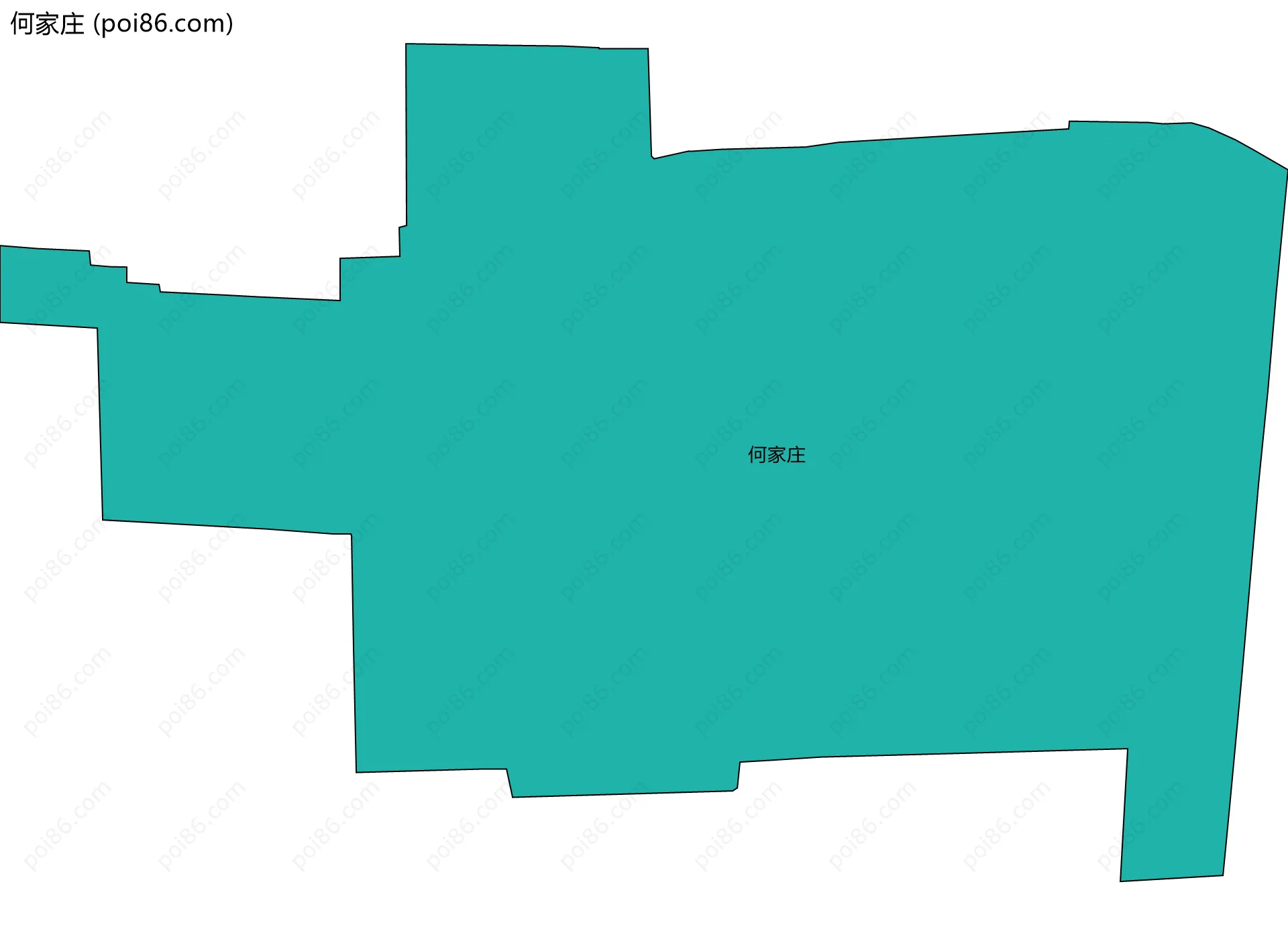何家庄边界地图