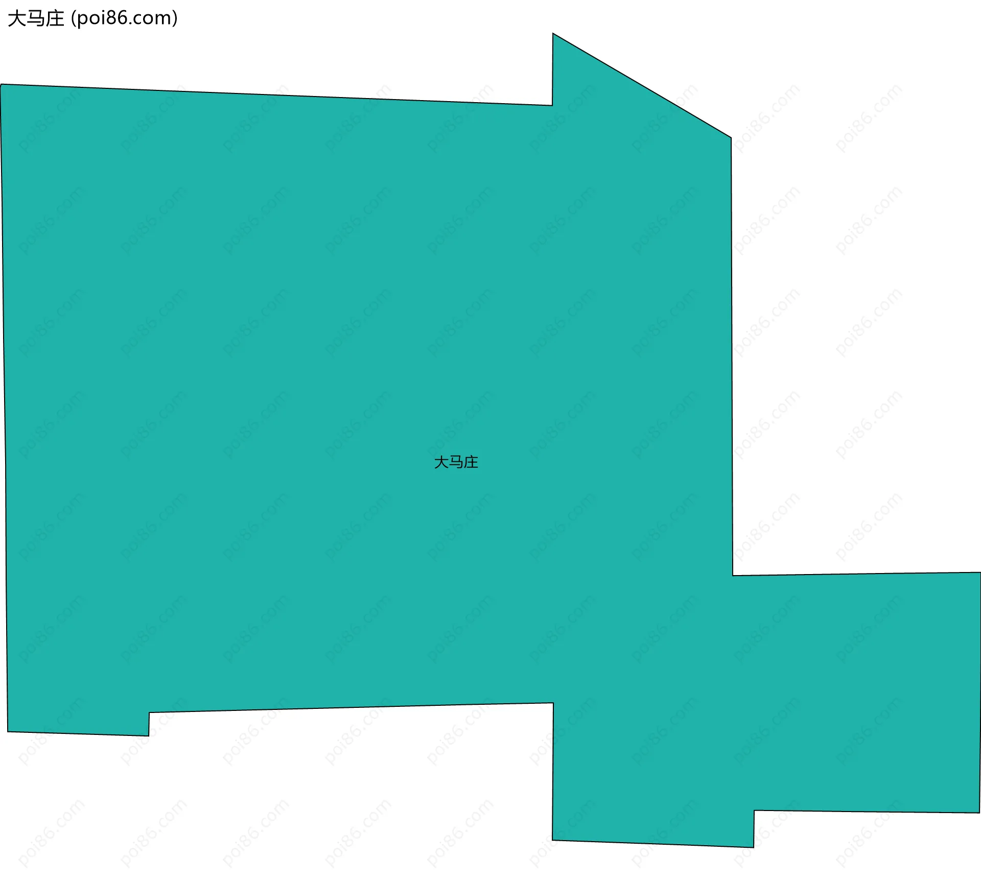 大马庄边界地图
