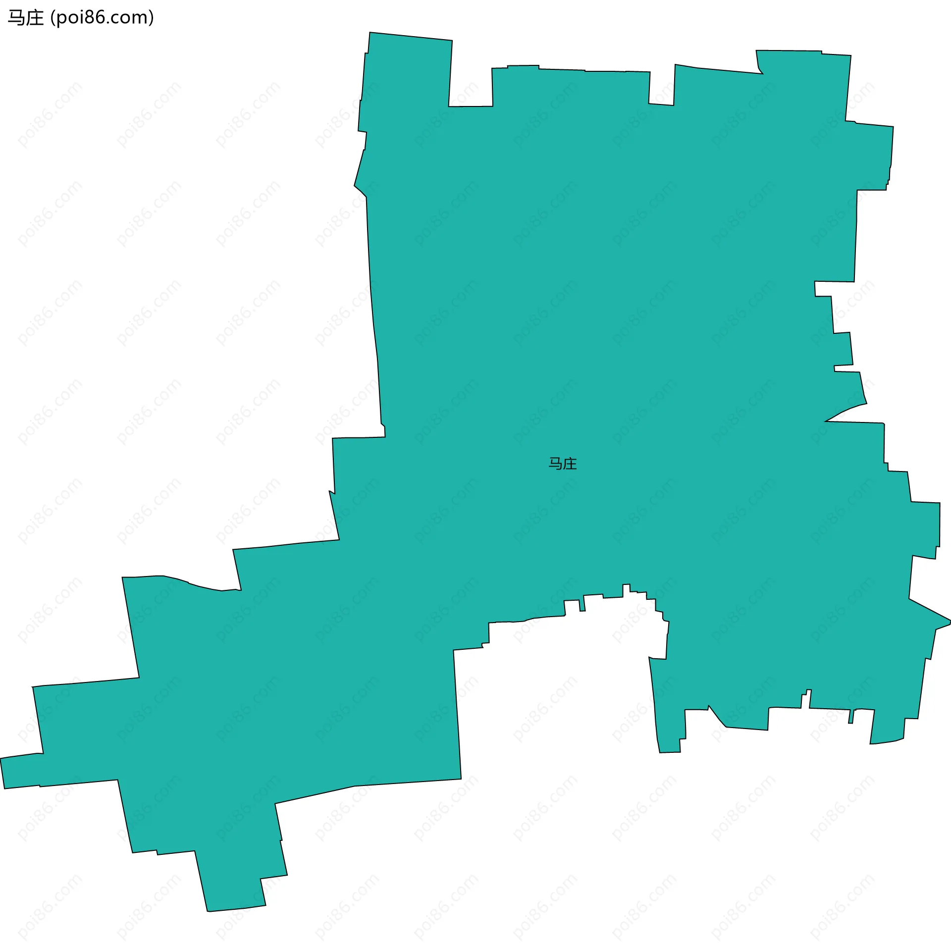 马庄边界地图