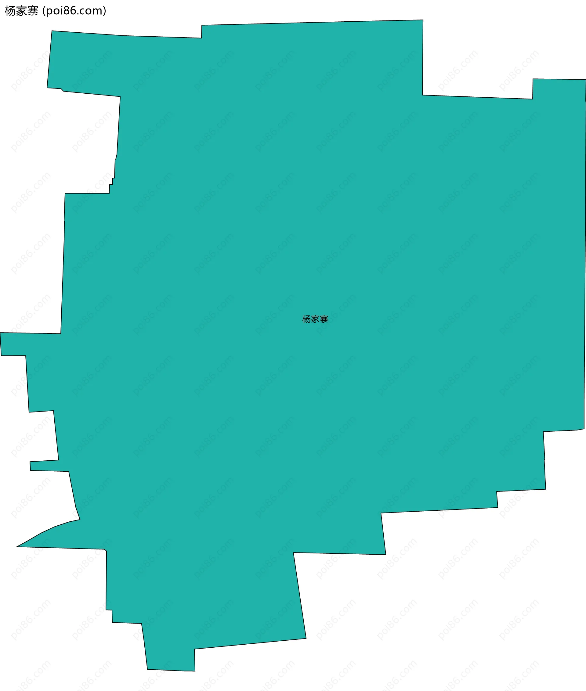 杨家寨边界地图