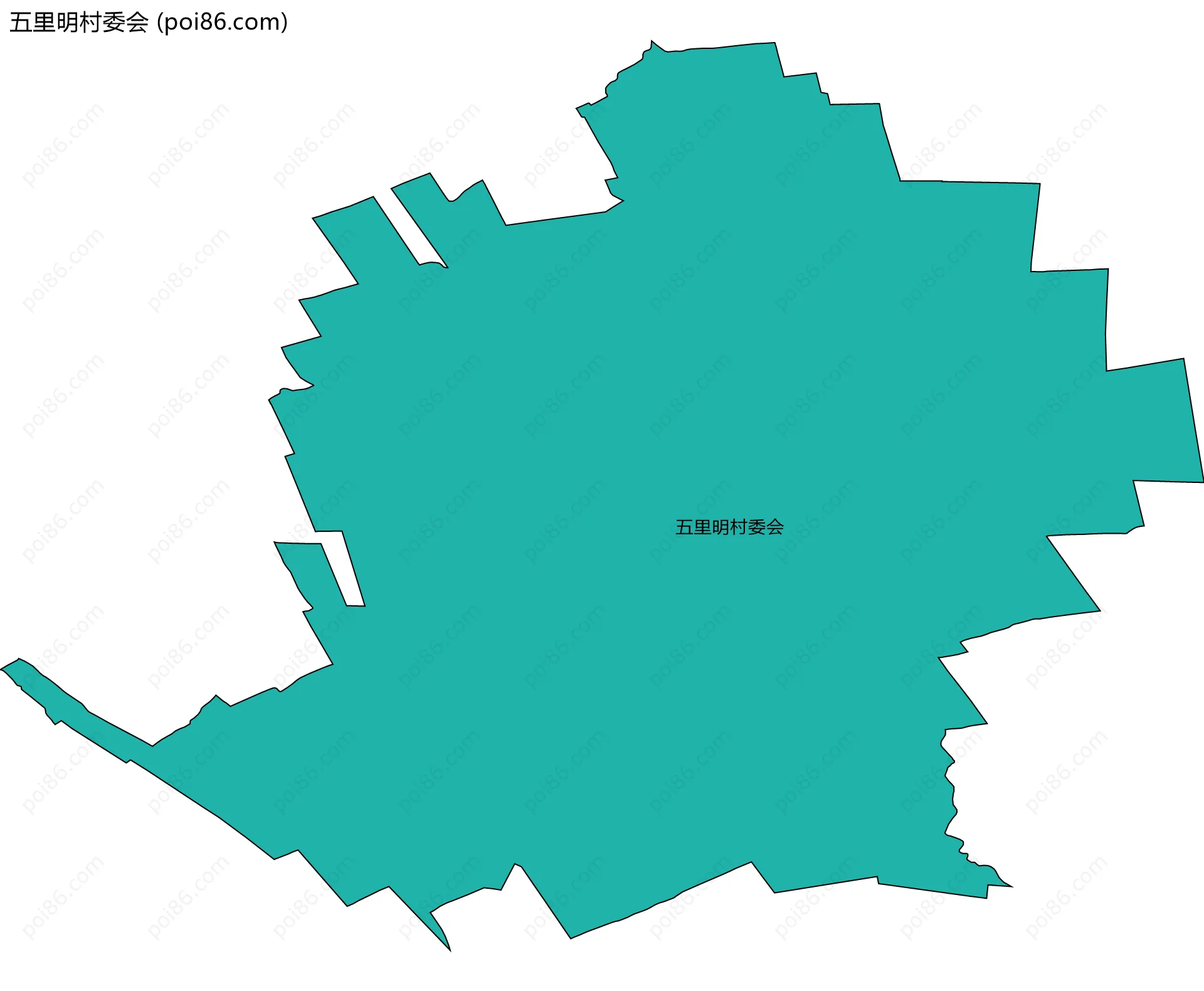 五里明村委会边界地图