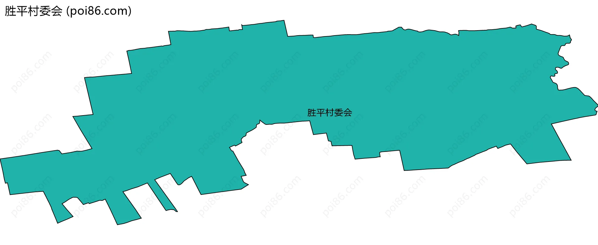 胜平村委会边界地图