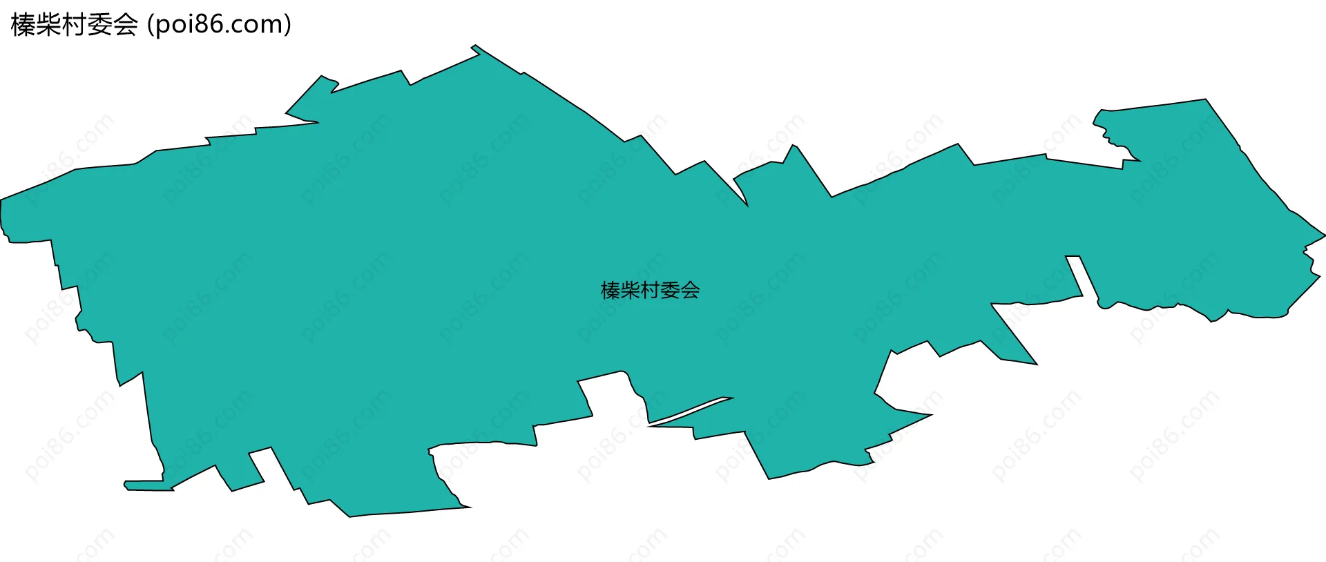 榛柴村委会边界地图