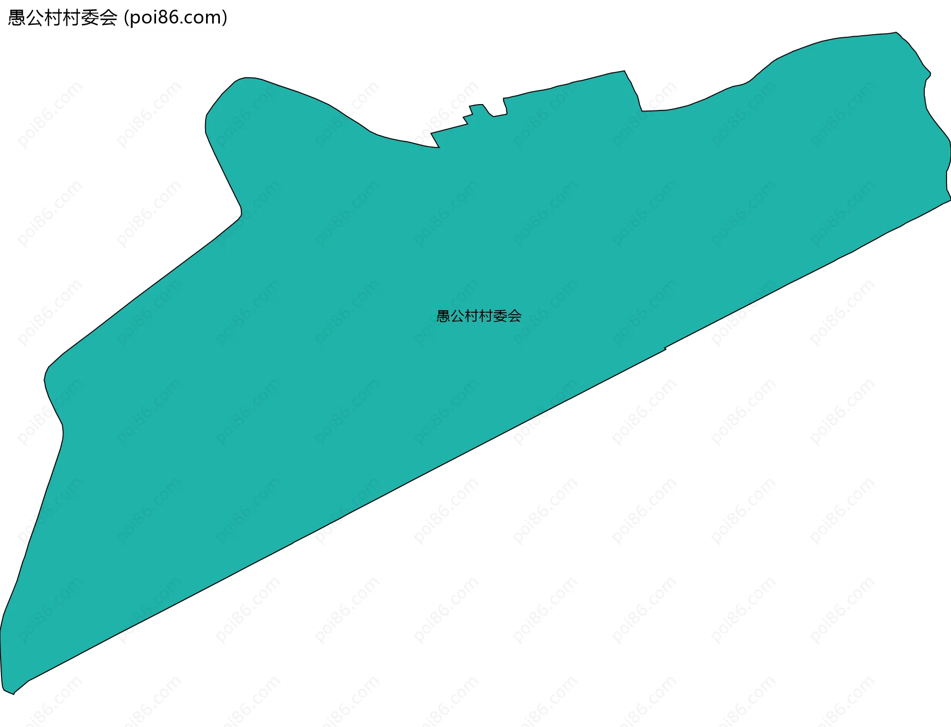 愚公村村委会边界地图