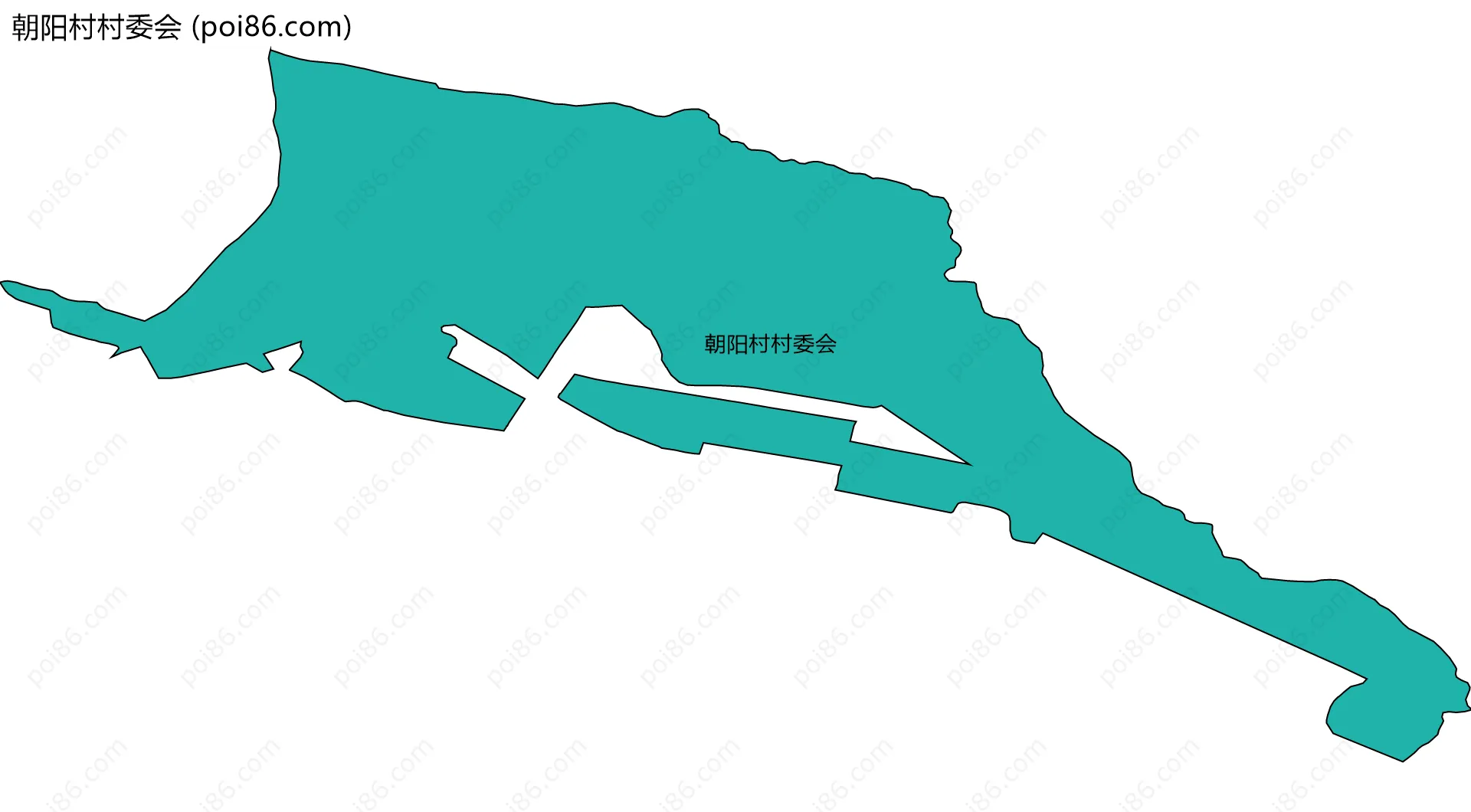 朝阳村村委会边界地图