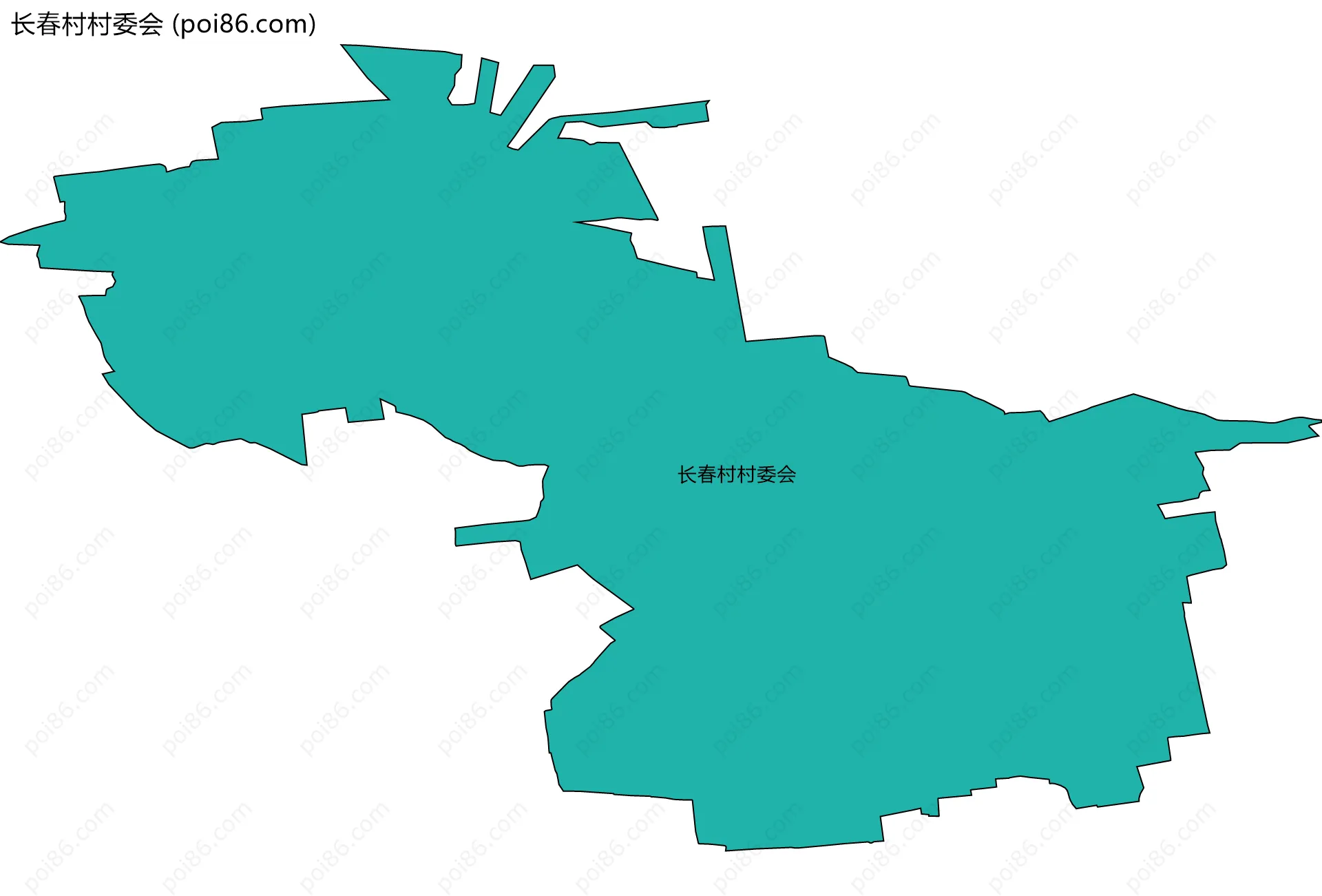 长春村村委会边界地图