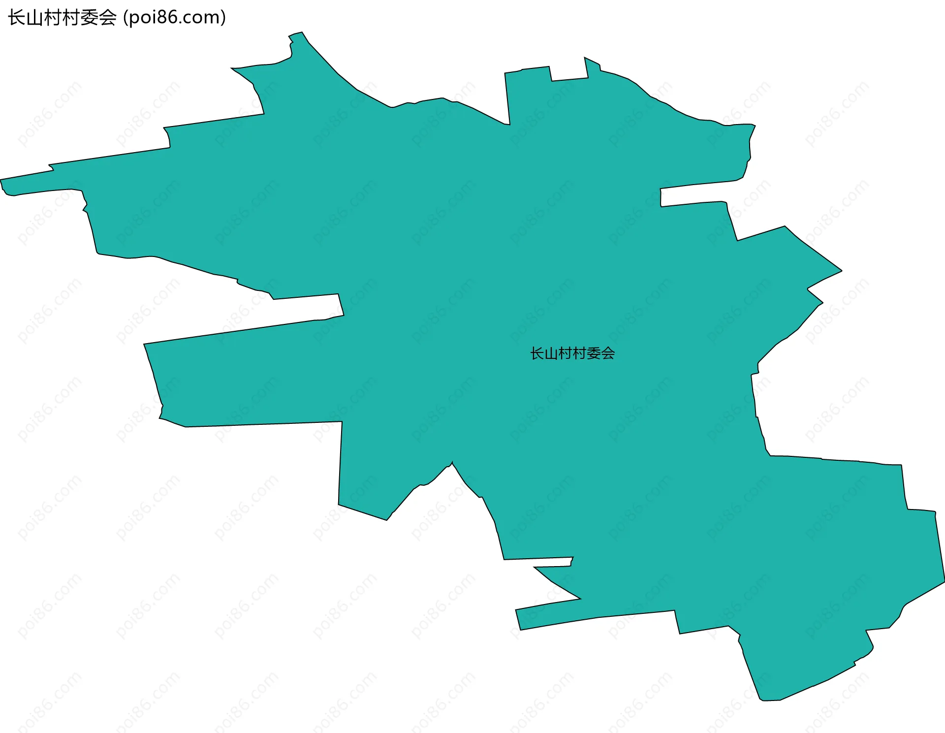 长山村村委会边界地图