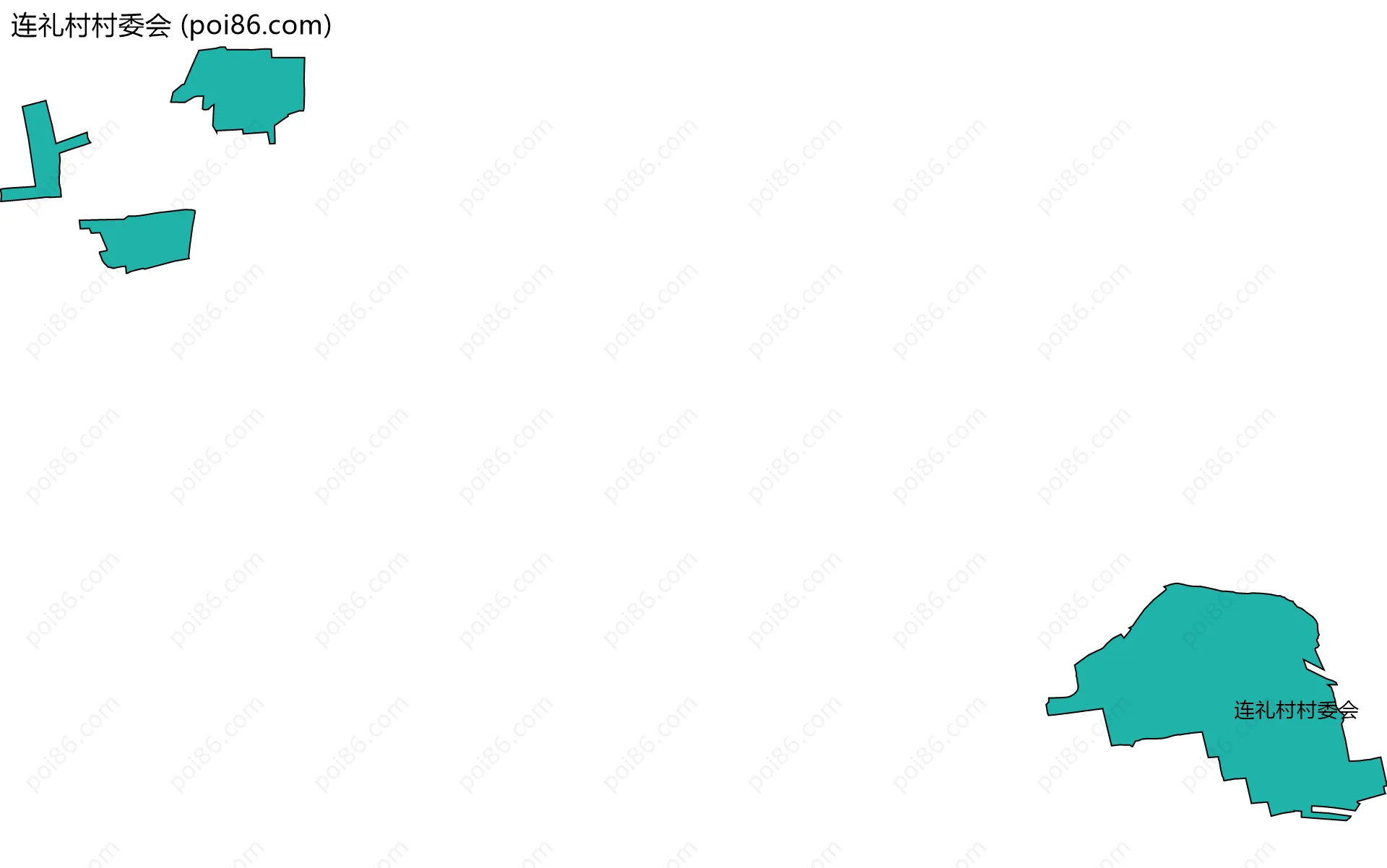 连礼村村委会边界地图