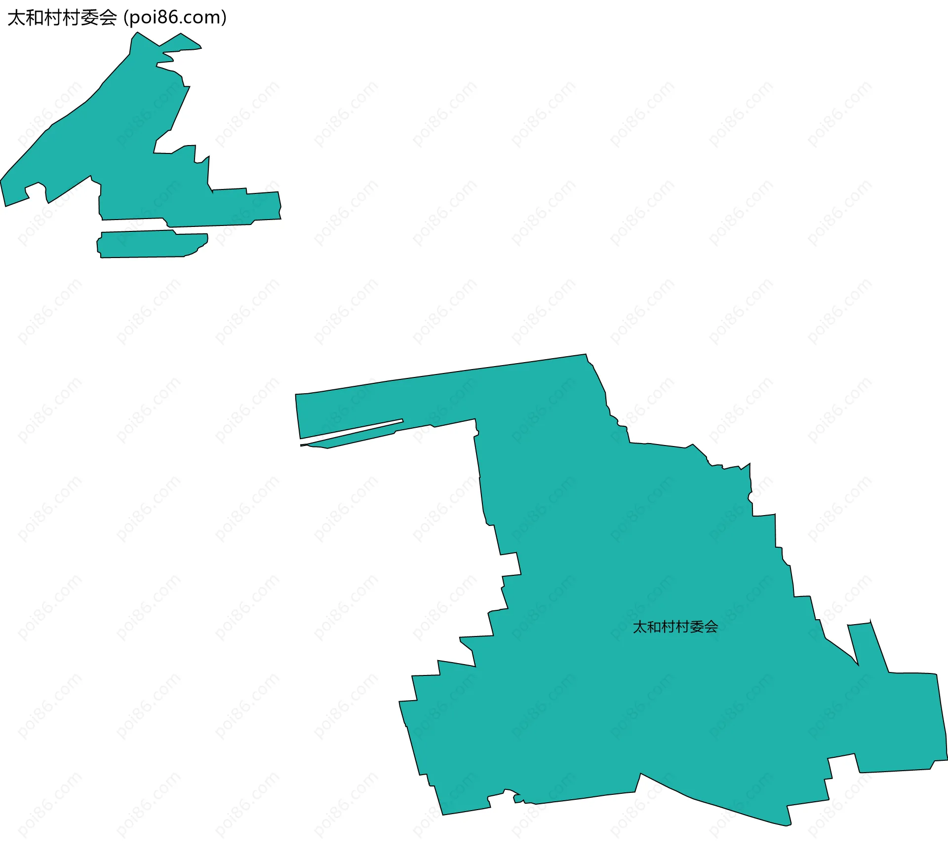 太和村村委会边界地图