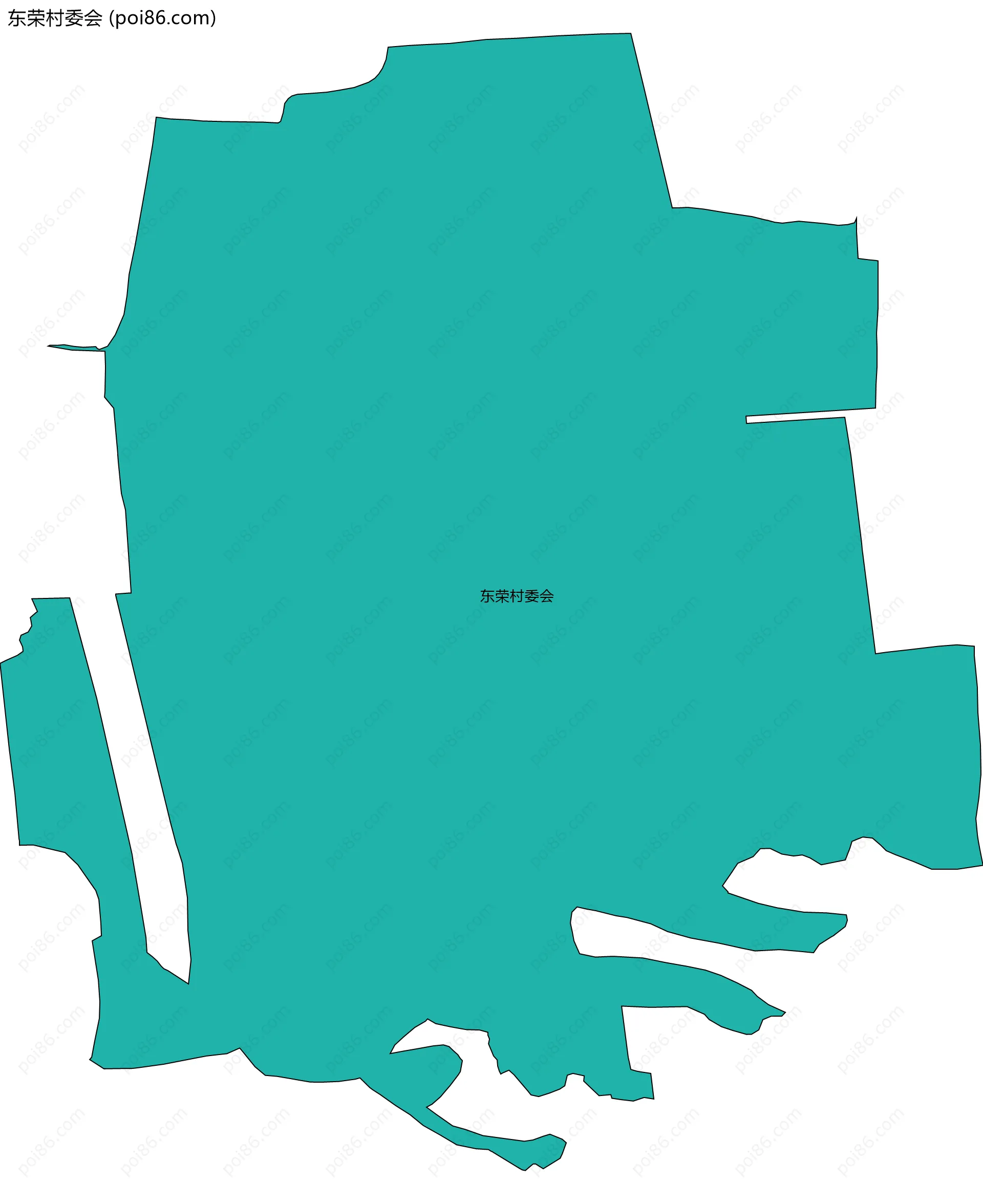 东荣村委会边界地图